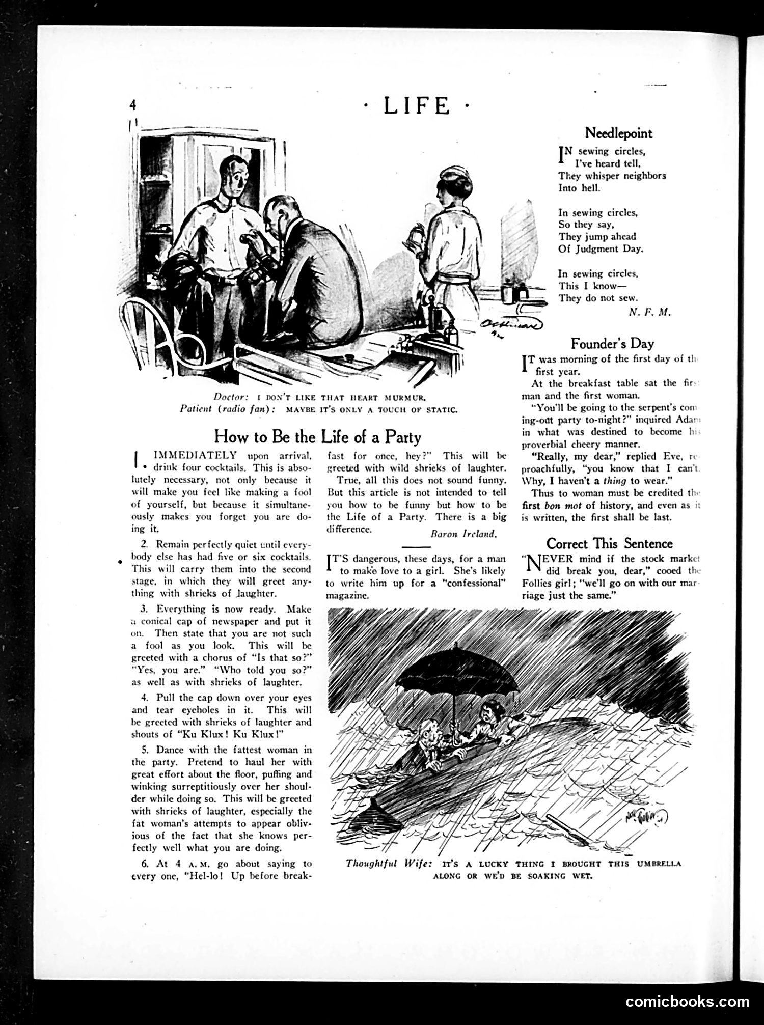 Life — October 23, 1924 — page 6: Life, 1924-10-23