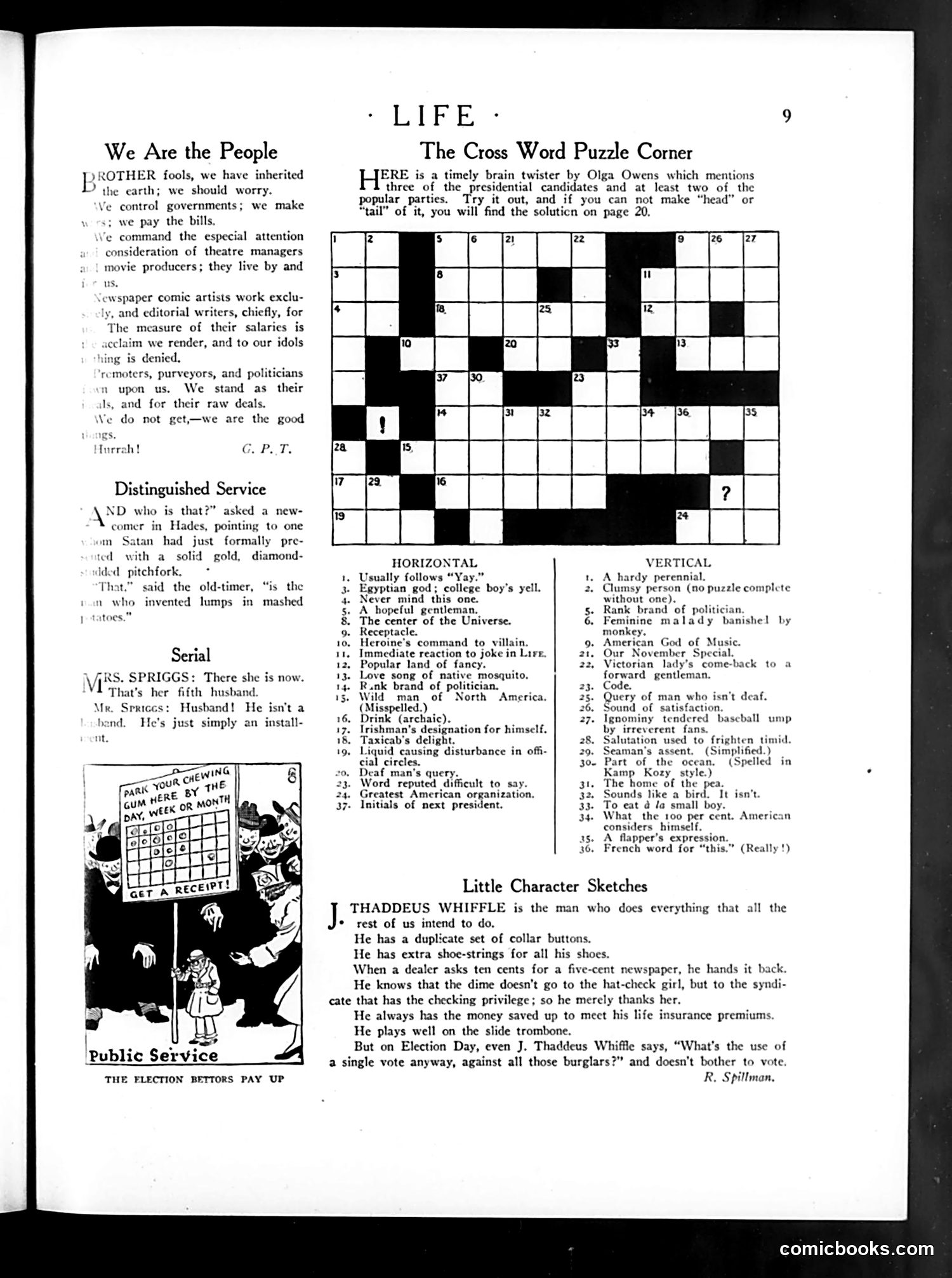 Life — October 30, 1924 — page 11: Life, 1924-10-30