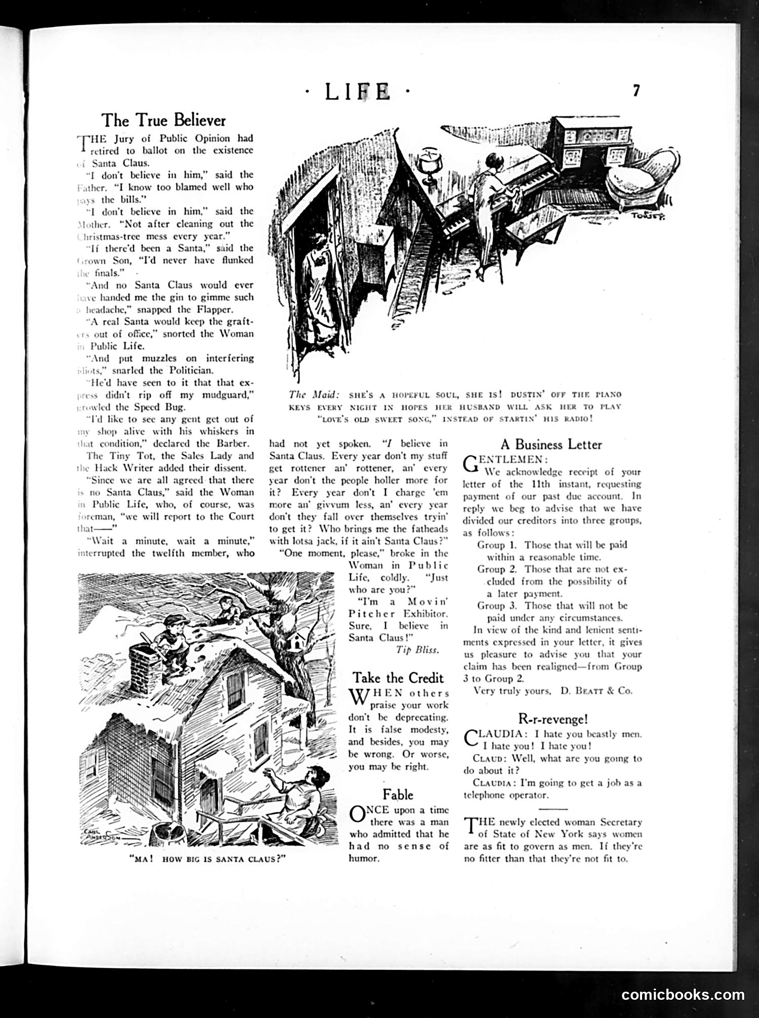Life — December 11, 1924 — page 9: Life, 1924-12-11