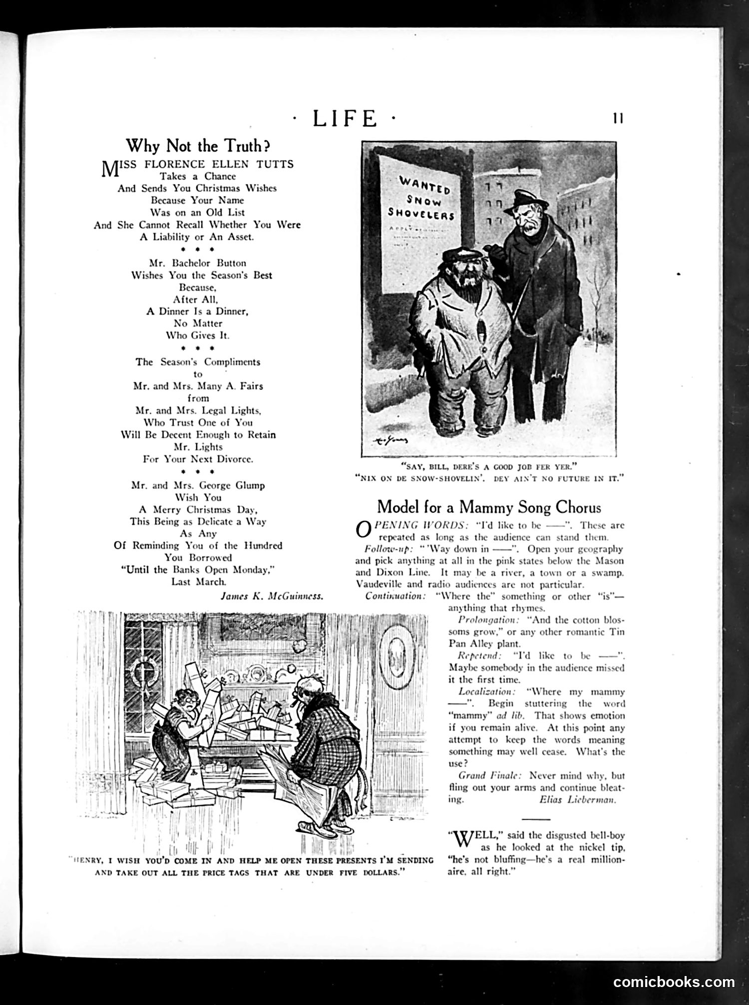 Life — December 18, 1924 — page 13: Life, 1924-12-18