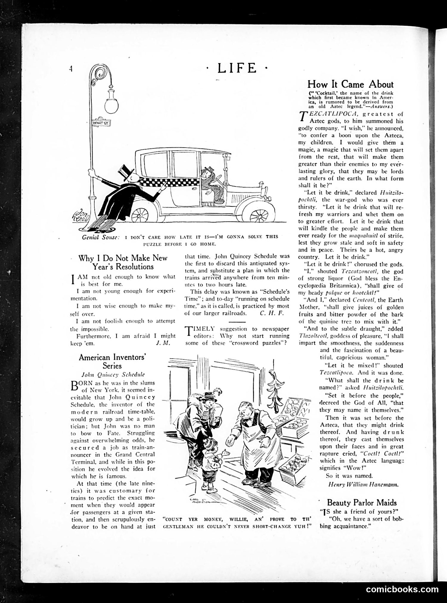 Life — January 1, 1925 — page 6: Life, 1925-01-01