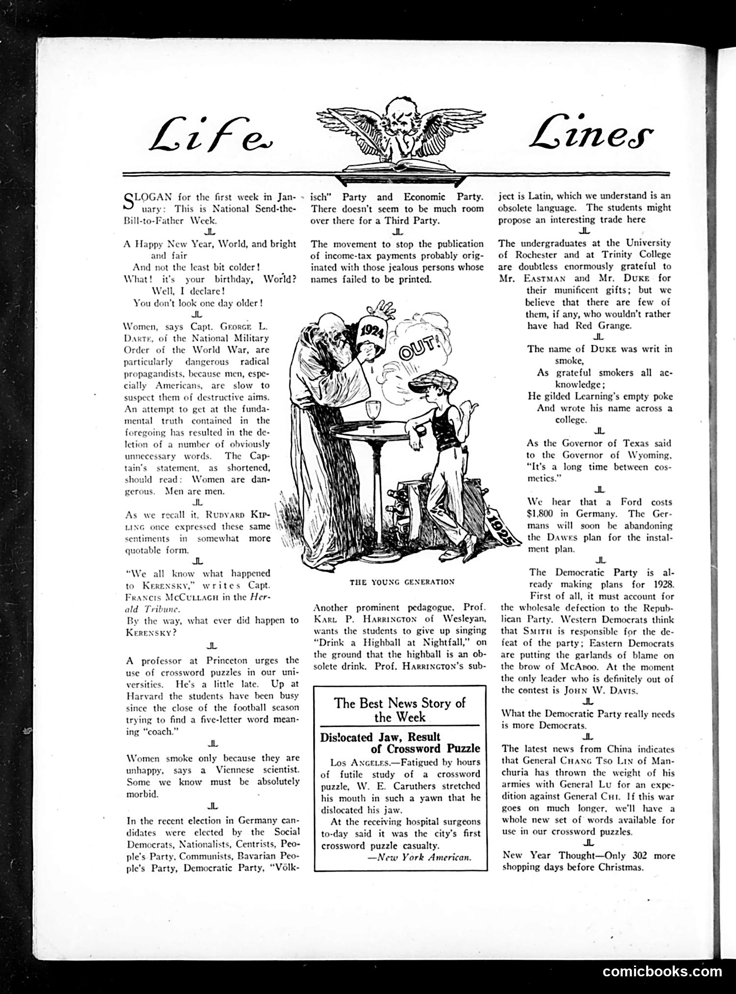 Life — January 1, 1925 — page 8: Life, 1925-01-01
