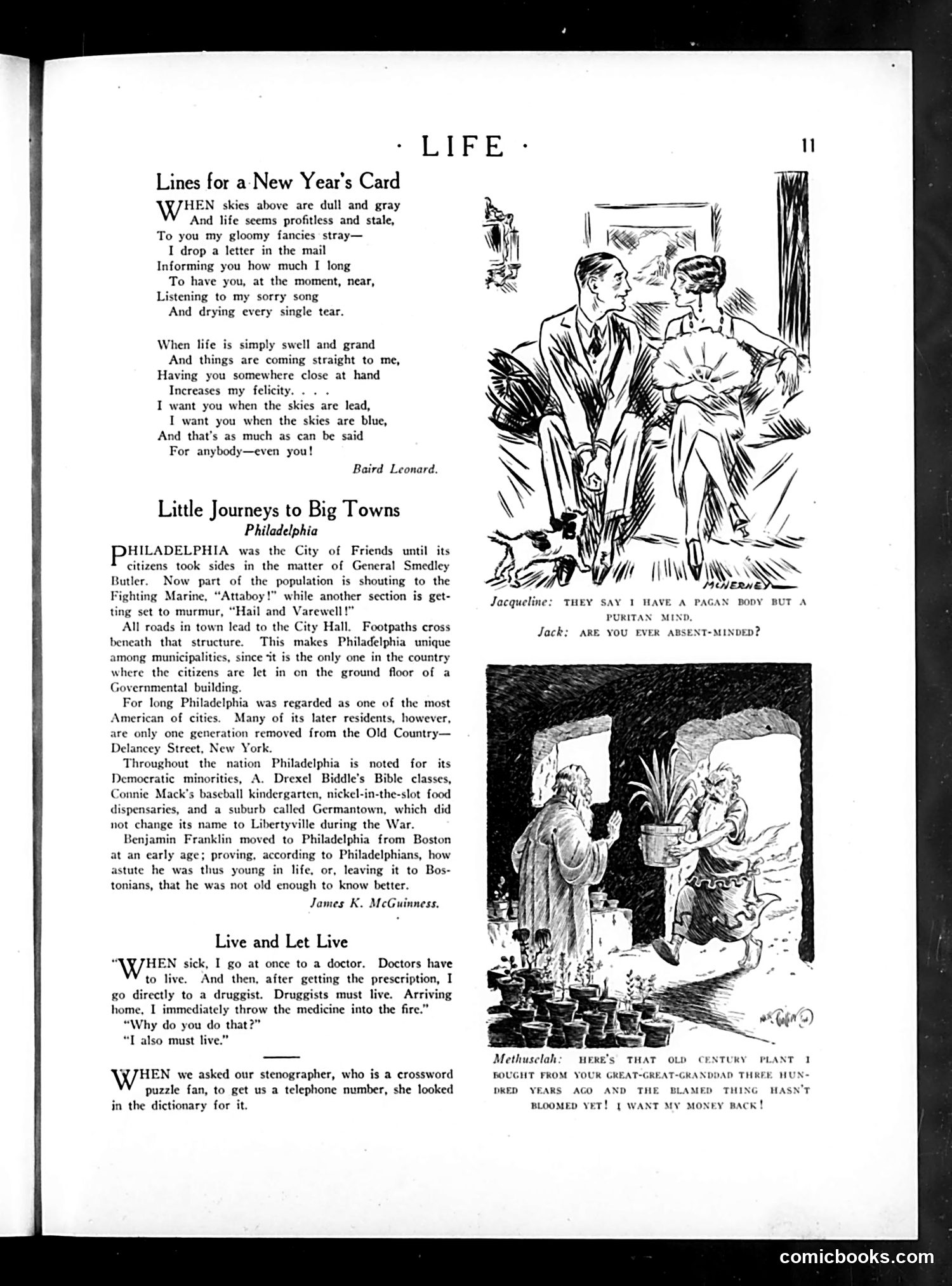 Life — January 1, 1925 — page 13: Life, 1925-01-01