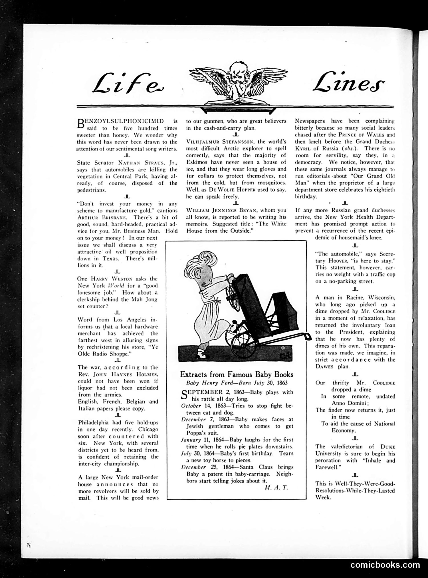 Life — January 8, 1925 — page 8: Life, 1925-01-08