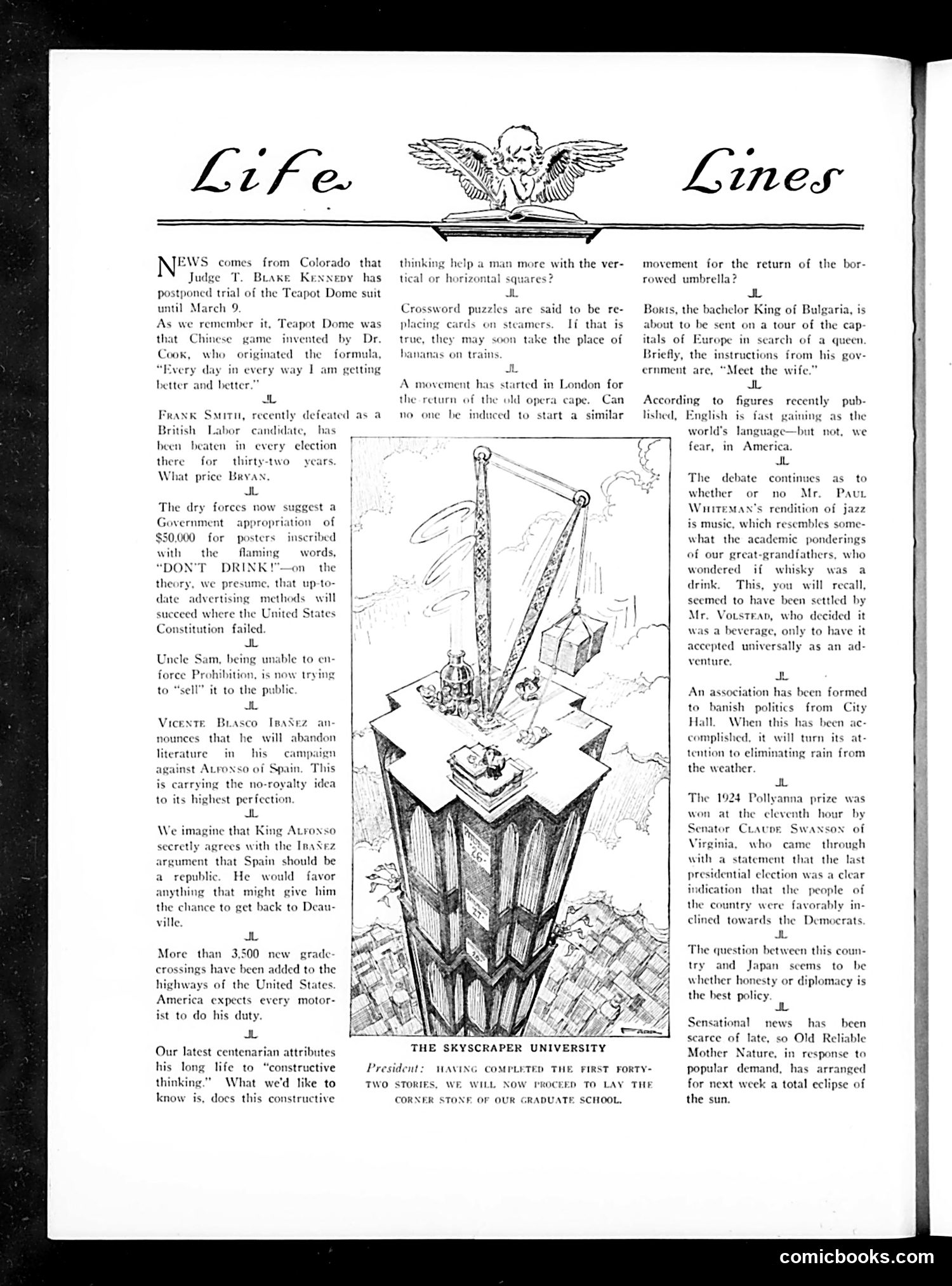 Life — January 15, 1925 — page 6: Life, 1925-01-15