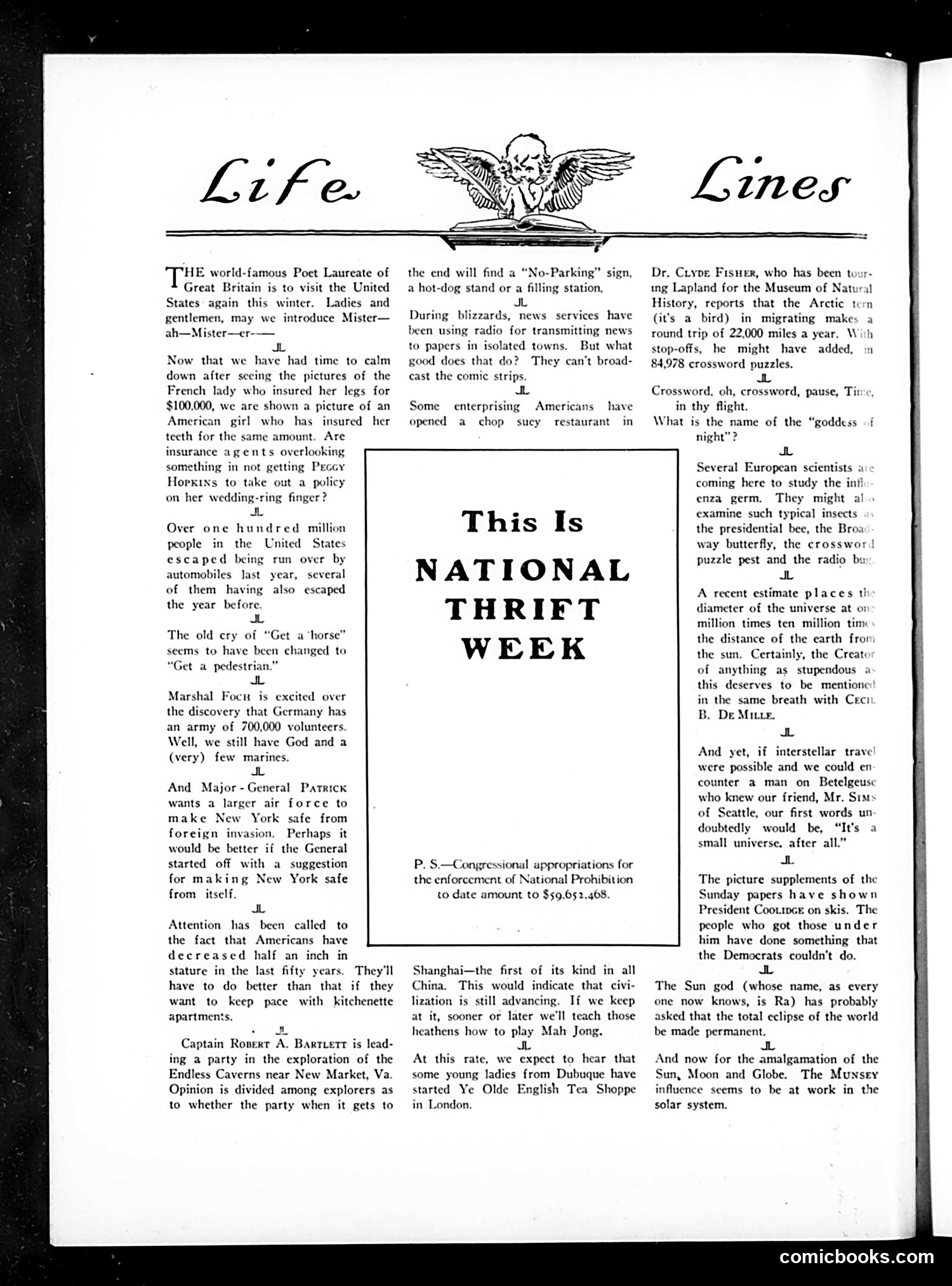Life — January 22, 1925 — page 8: Life, 1925-01-22