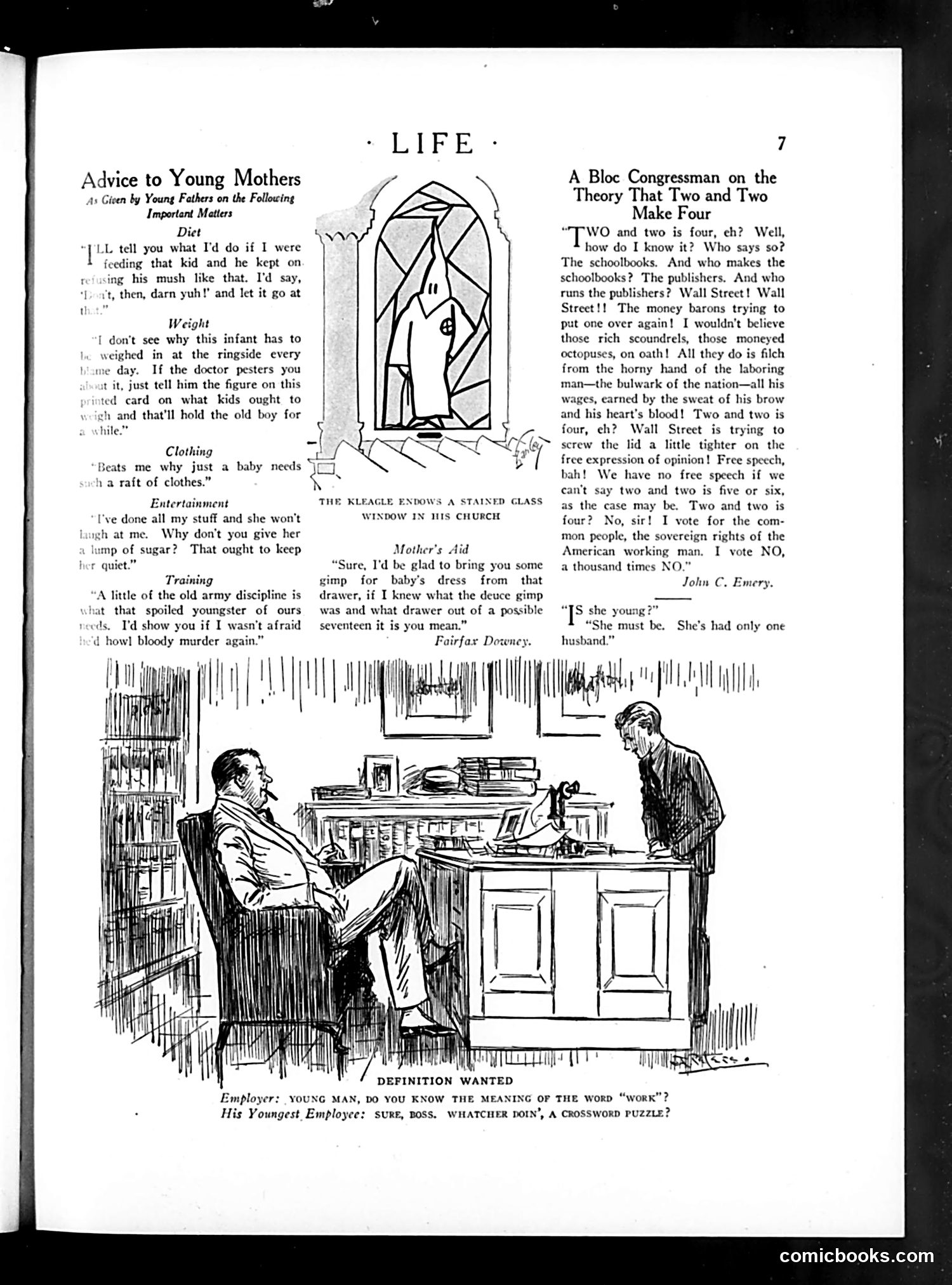 Life — January 22, 1925 — page 9: Life, 1925-01-22