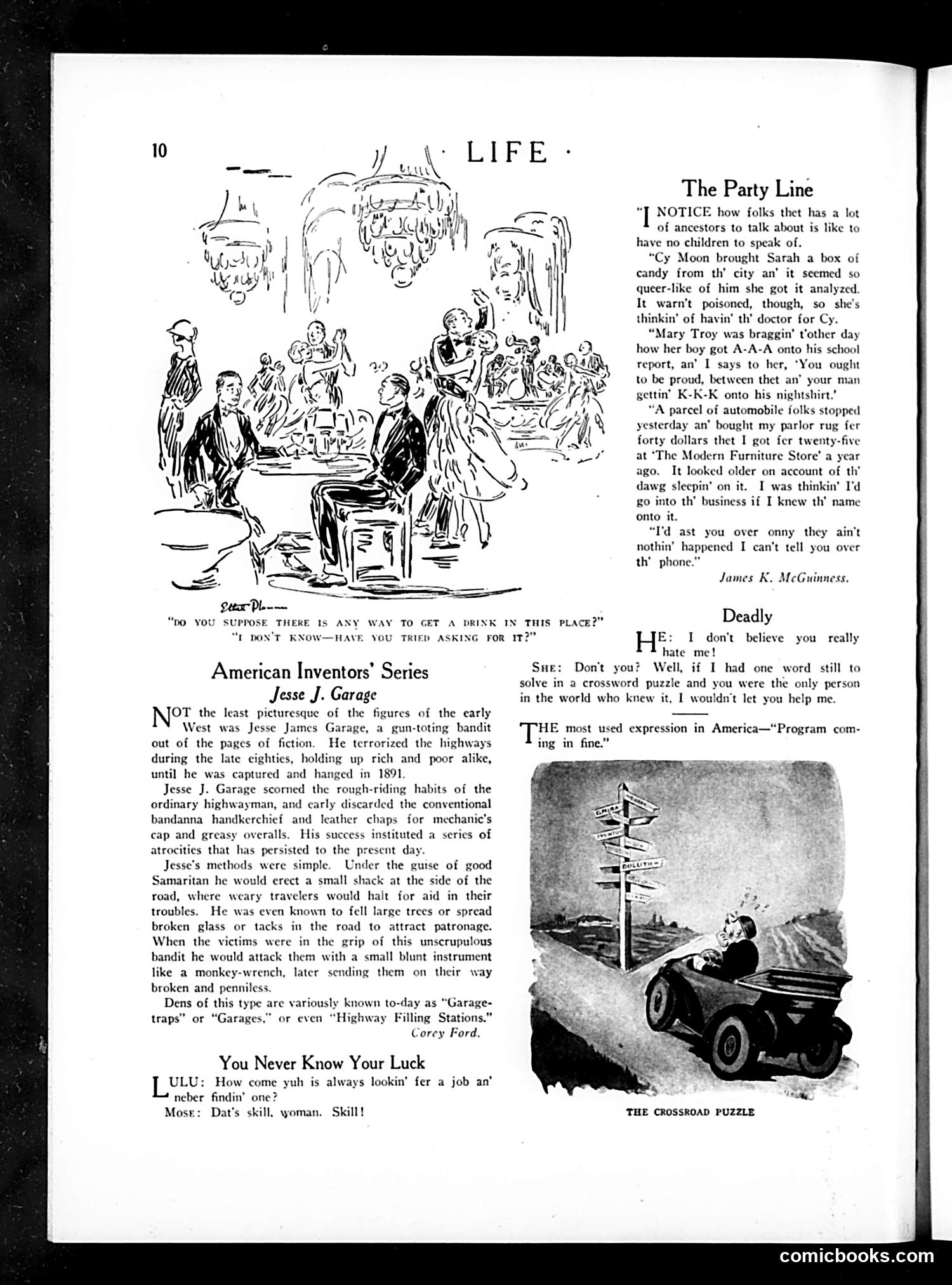 Life — January 22, 1925 — page 12: Life, 1925-01-22