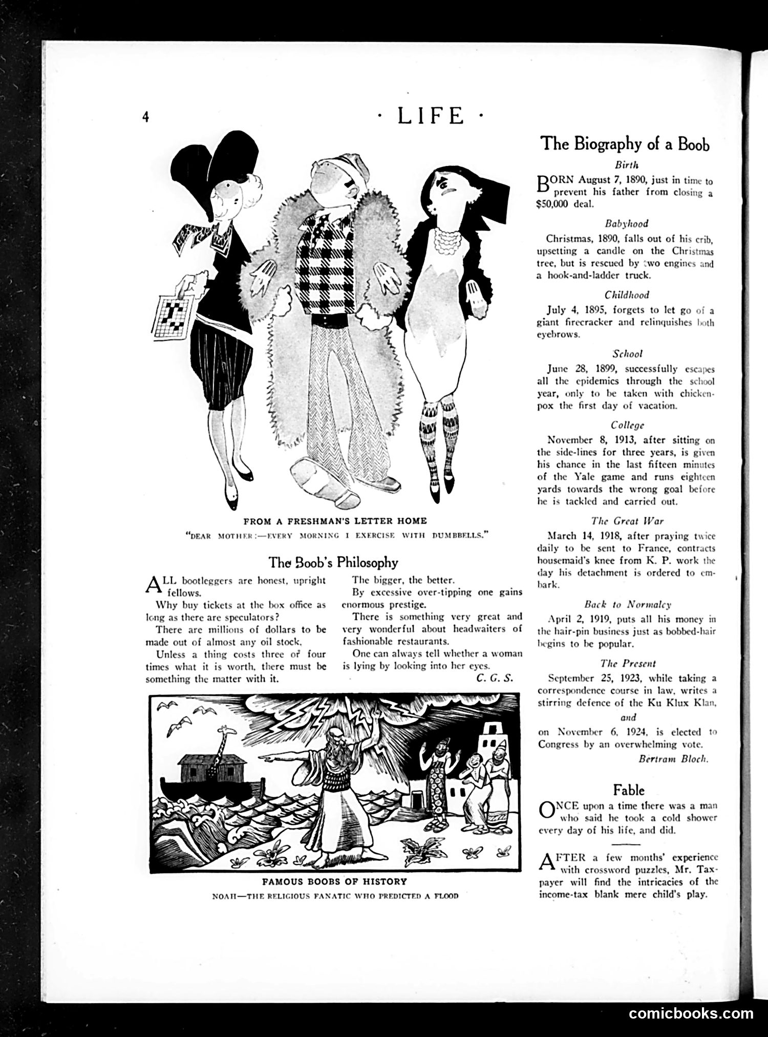 Life — January 29, 1925 — page 6: Life, 1925-01-29