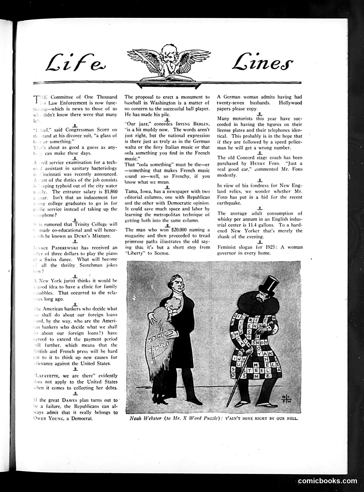 Life — January 29, 1925 — page 7: Life, 1925-01-29