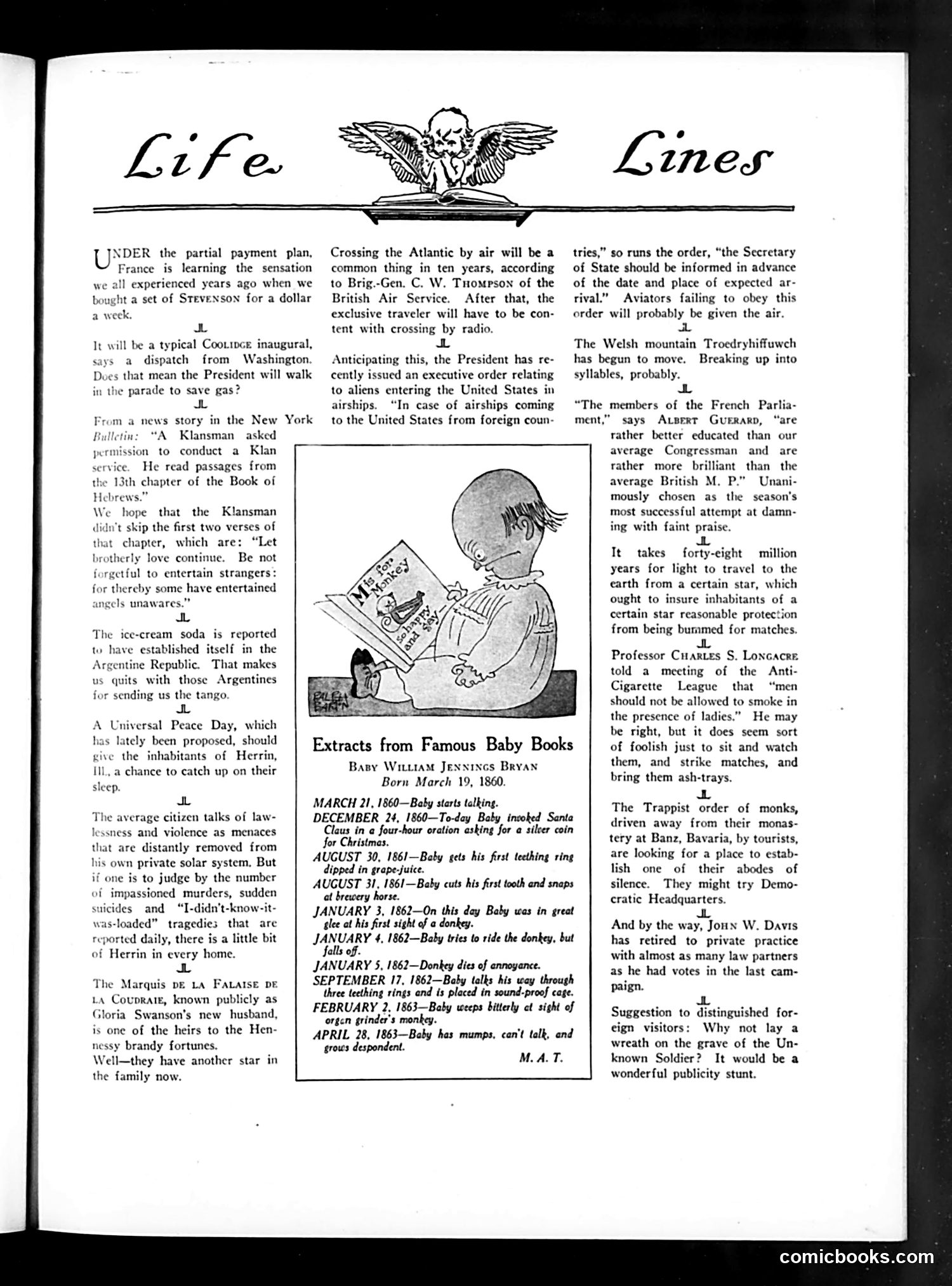 Life — February 19, 1925 — page 9: Life, 1925-02-19