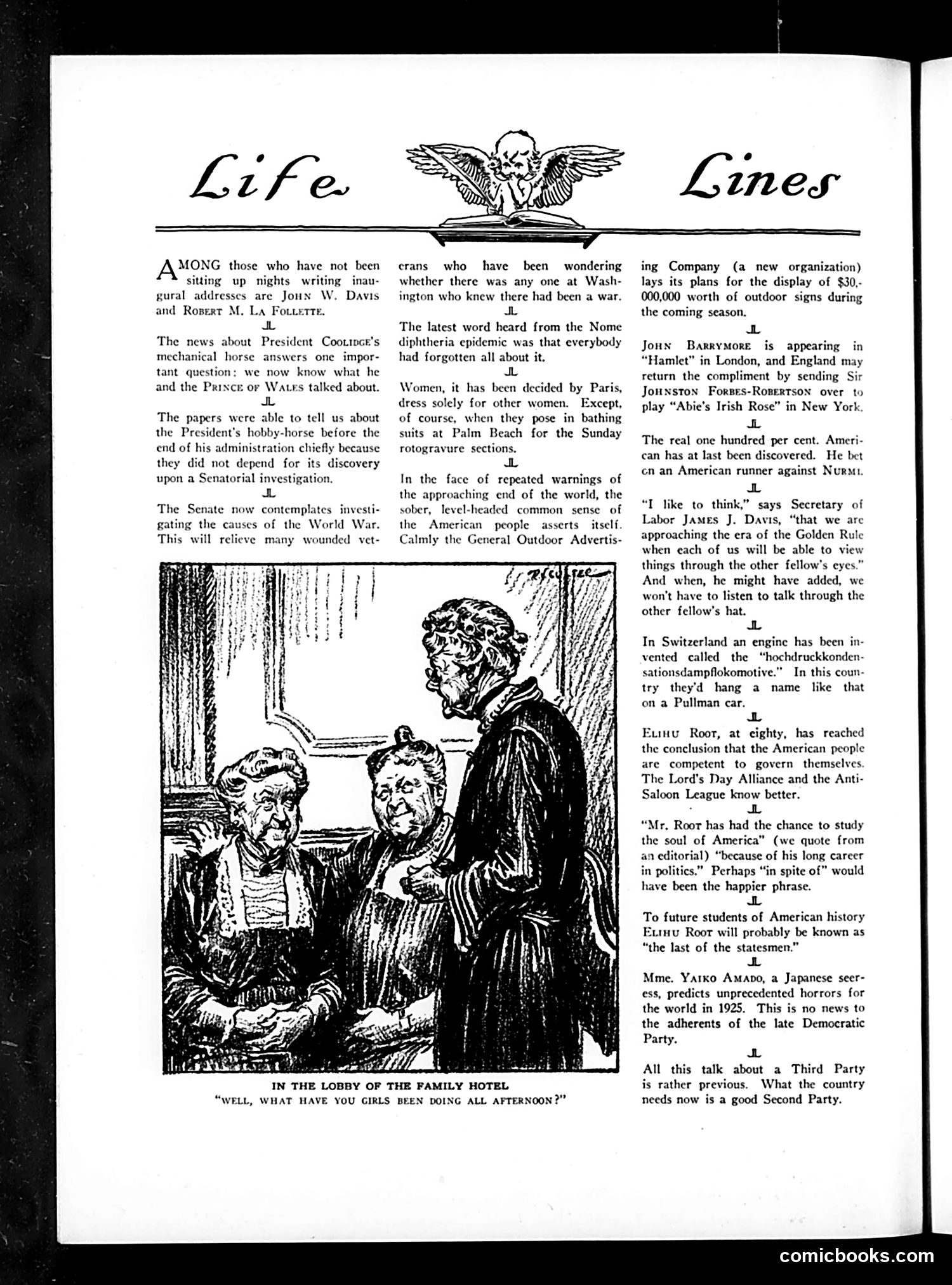 Life — March 5, 1925 — page 8: Life, 1925-03-05
