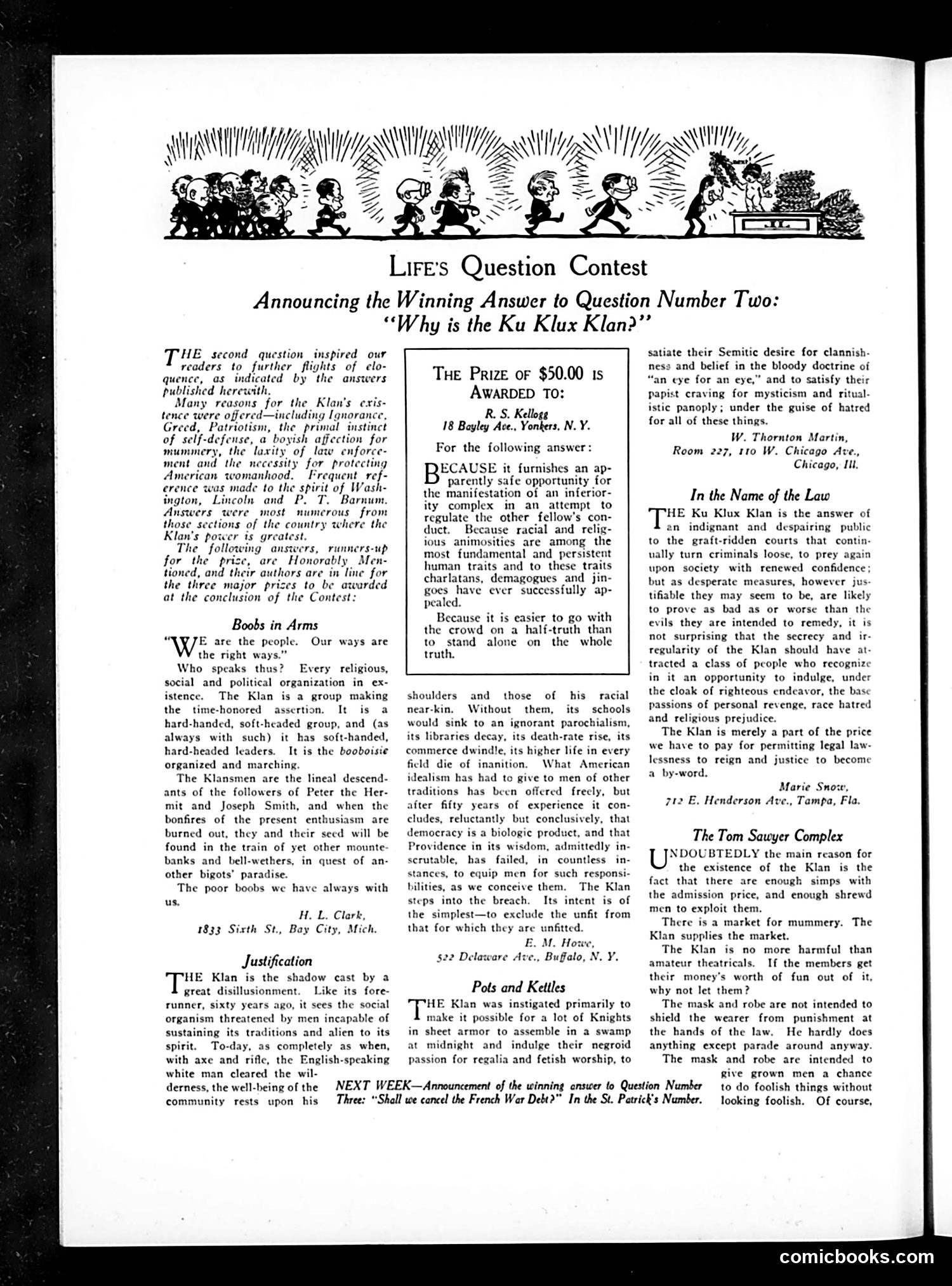 Life — March 5, 1925 — page 12: Life, 1925-03-05