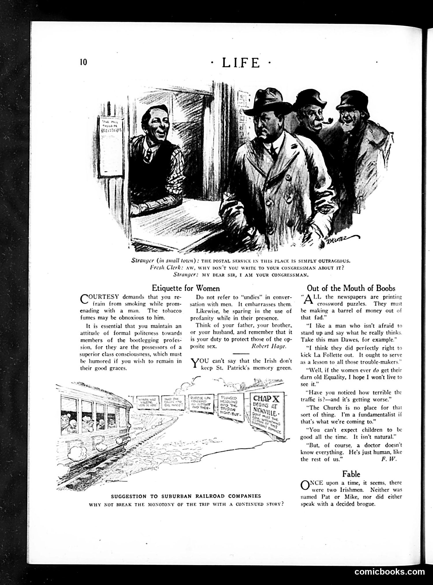Life — March 12, 1925 — page 12: Life, 1925-03-12