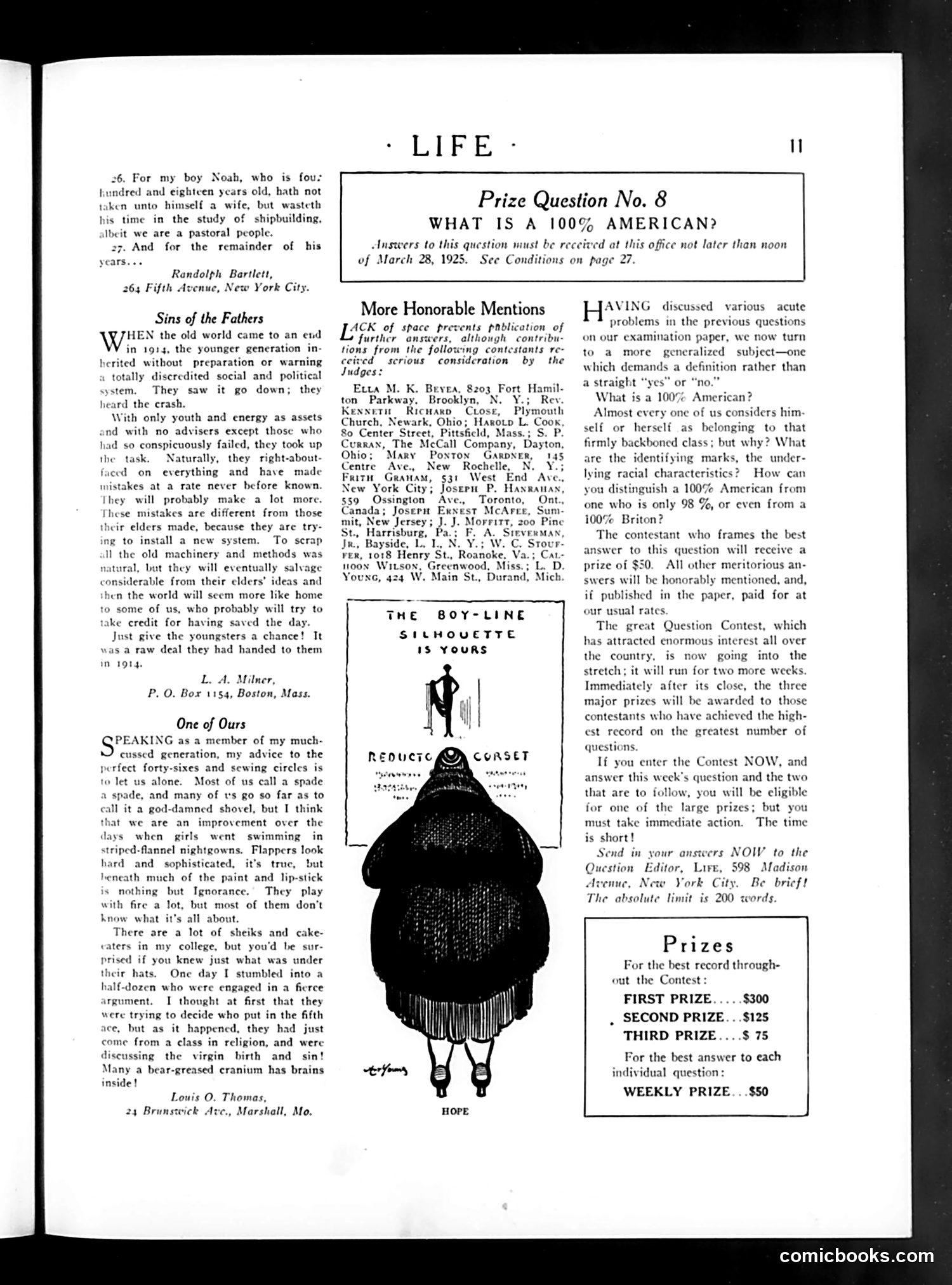 Life — March 19, 1925 — page 13: Life, 1925-03-19