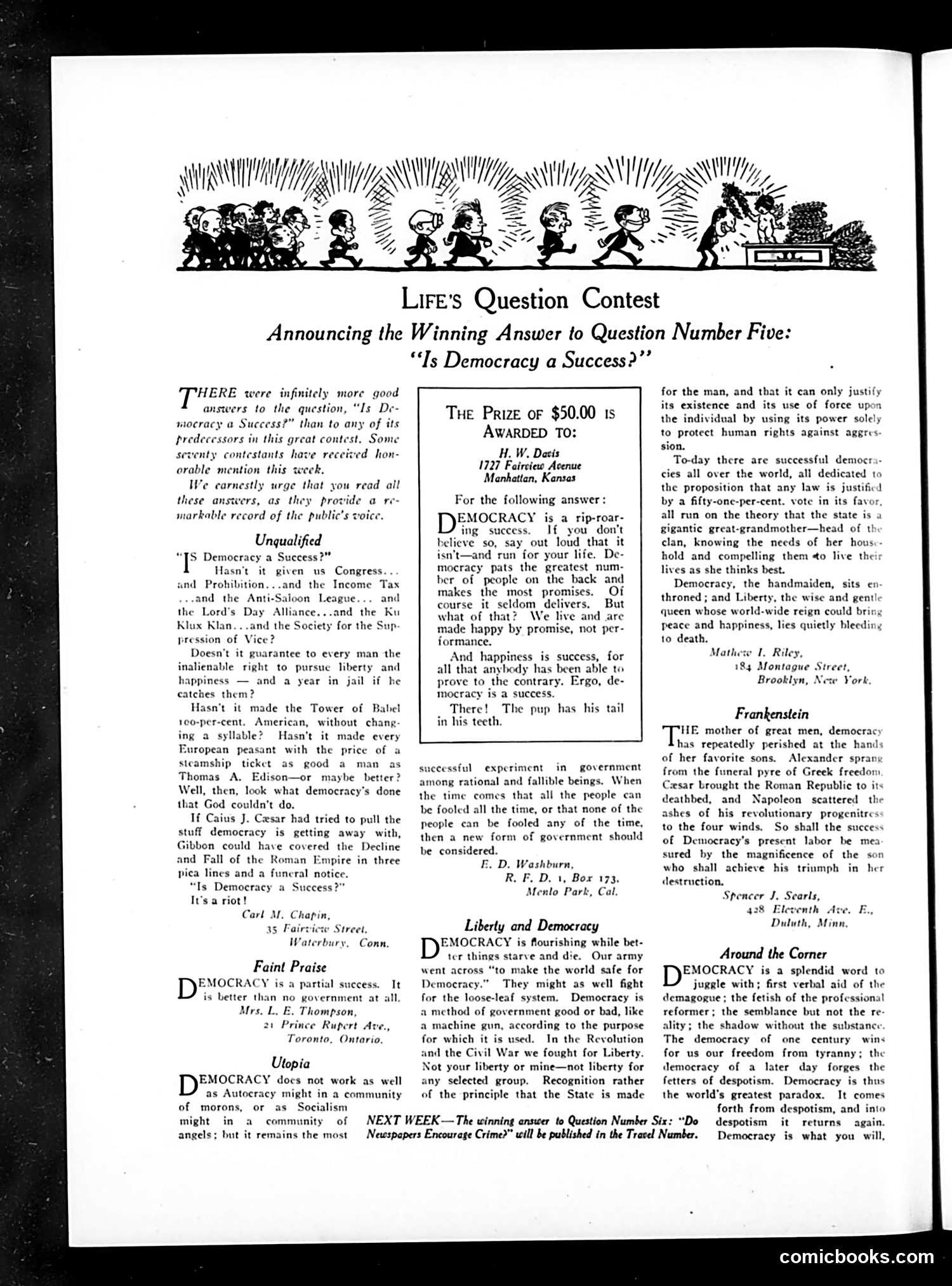 Life — March 26, 1925 — page 12: Life, 1925-03-26