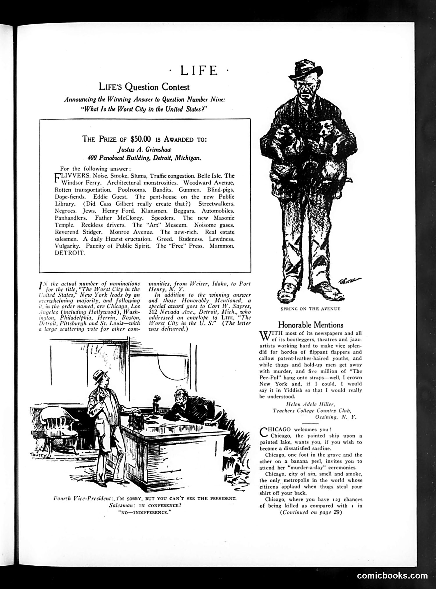 Life — April 23, 1925 — page 9: Life, 1925-04-23