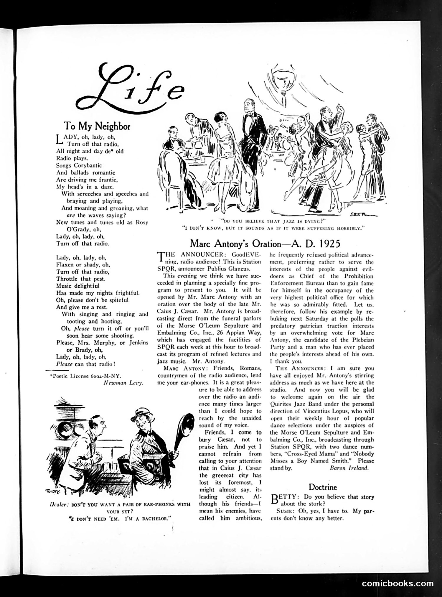 Life — May 21, 1925 — page 7: Life, 1925-05-21