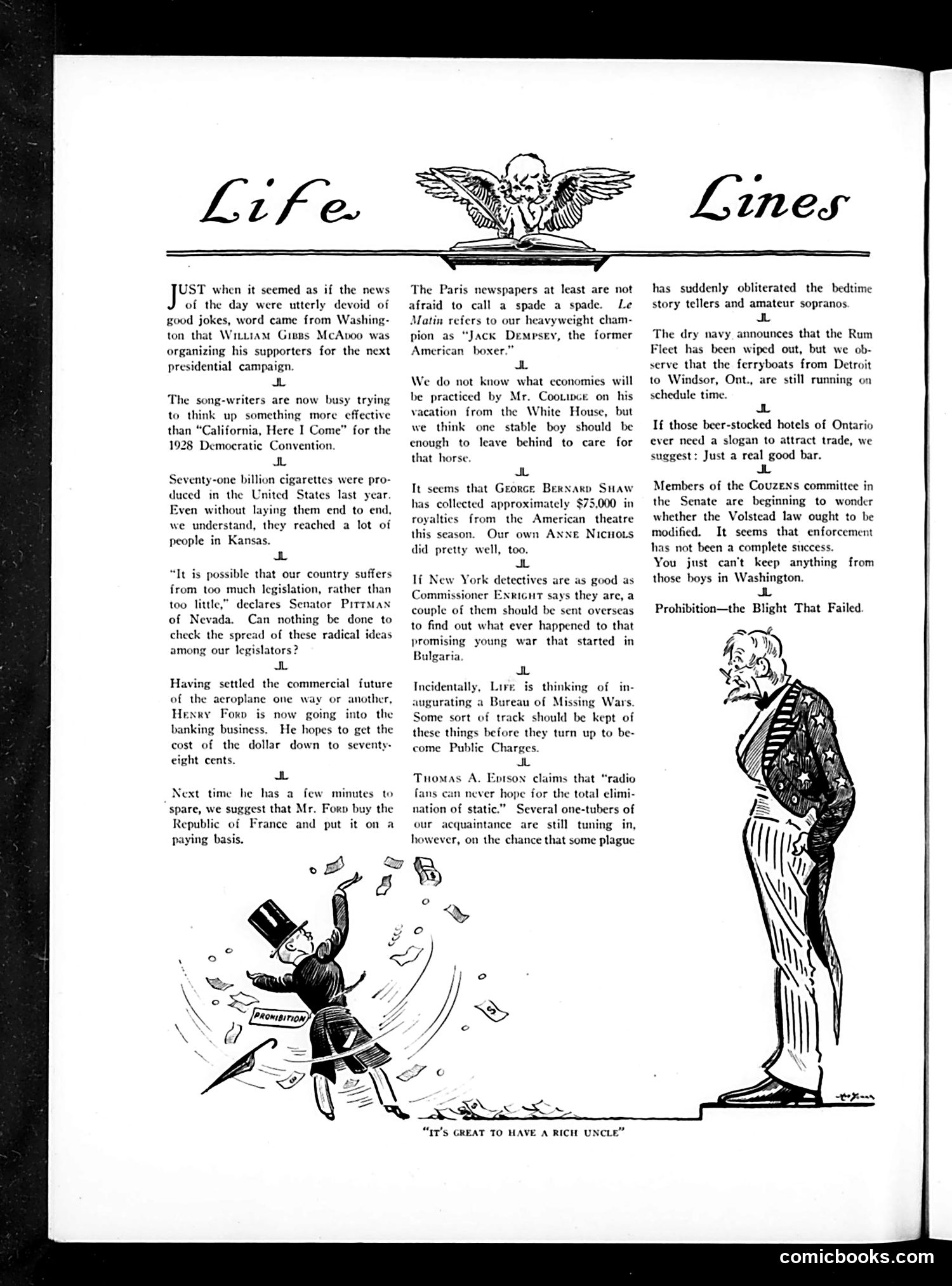 Life — June 11, 1925 — page 8: Life, 1925-06-11