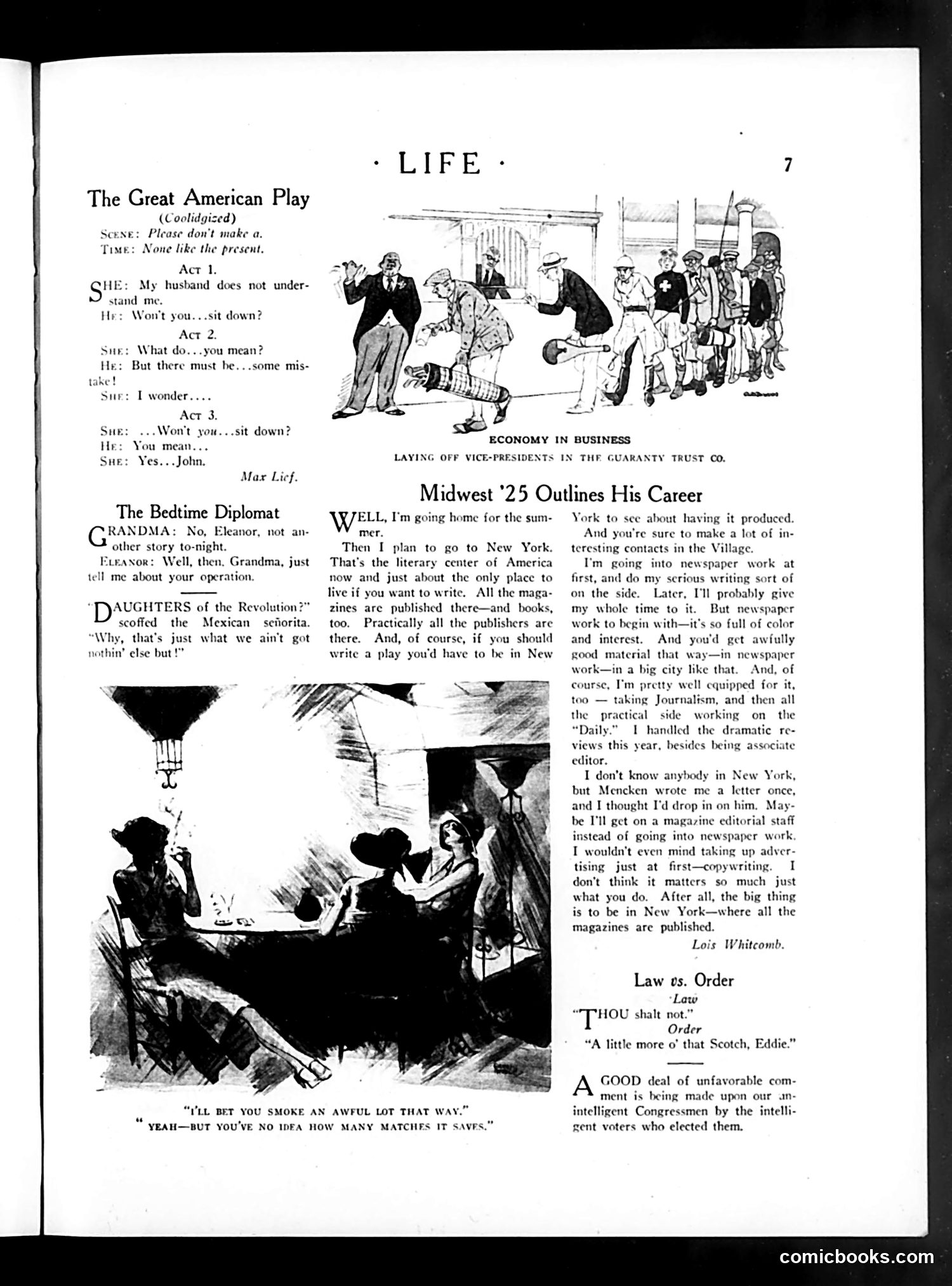 Life — July 2, 1925 — page 7: Life, 1925-07-02