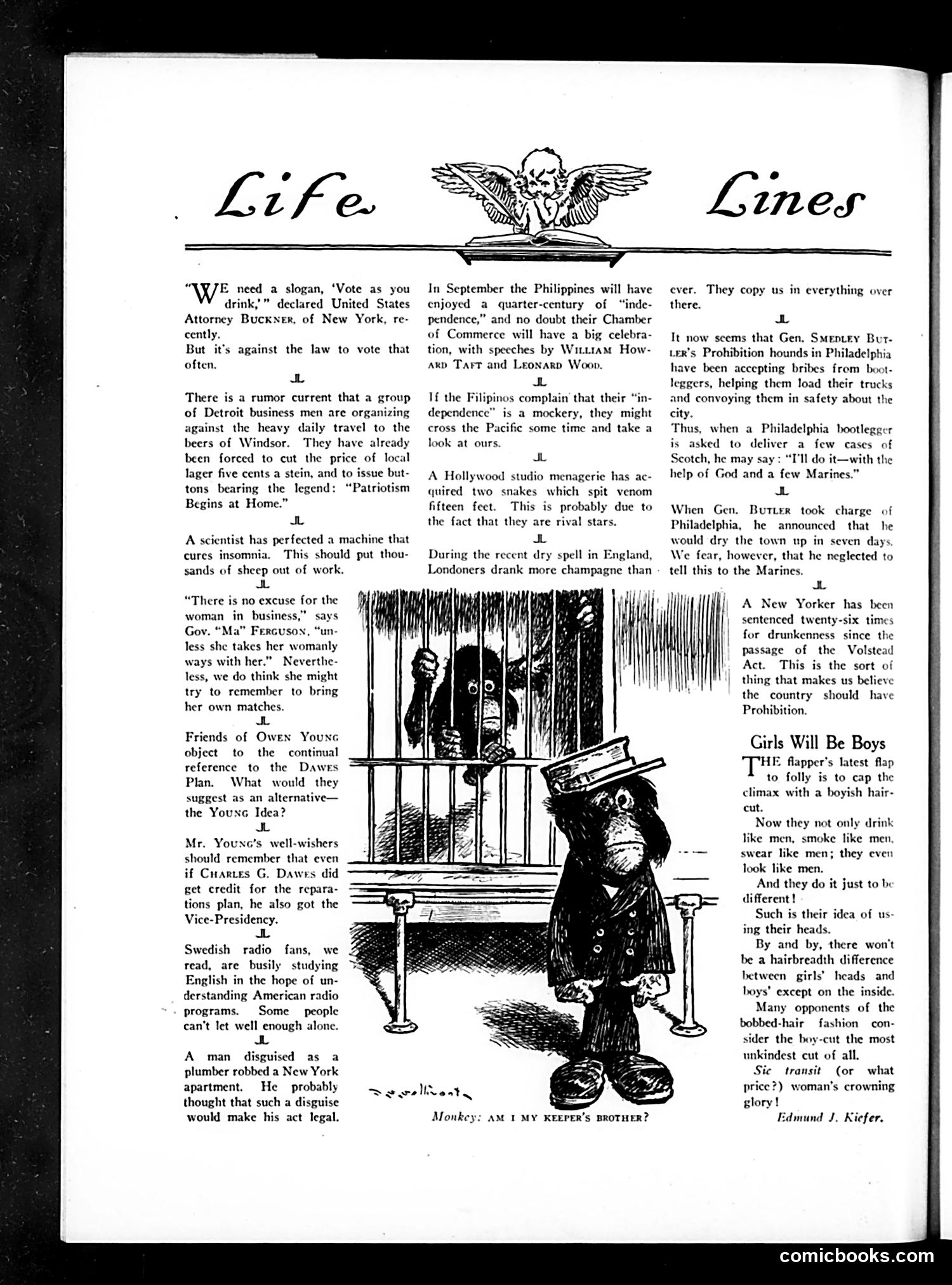 Life — July 23, 1925 — page 8: Life, 1925-07-23