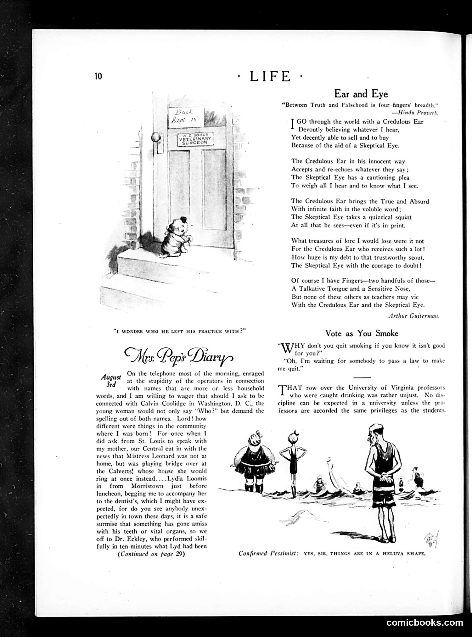 Life — August 6, 1925 — page 12: Life, 1925-08-06