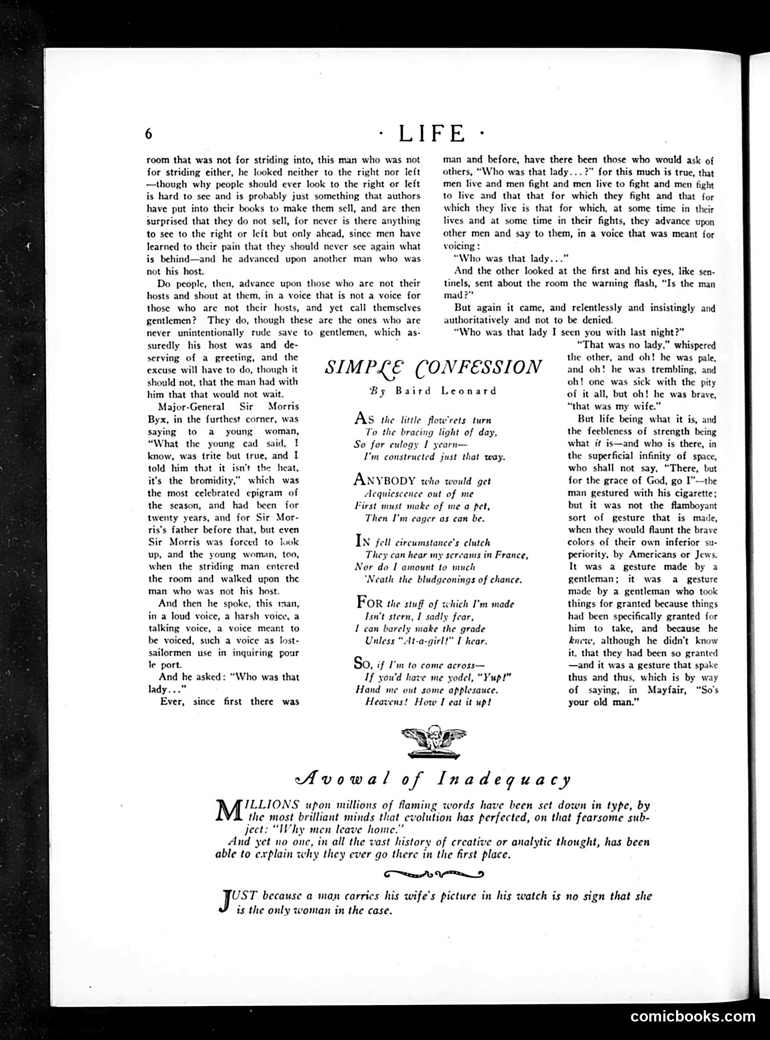 Life — August 13, 1925 — page 8: Life, 1925-08-13