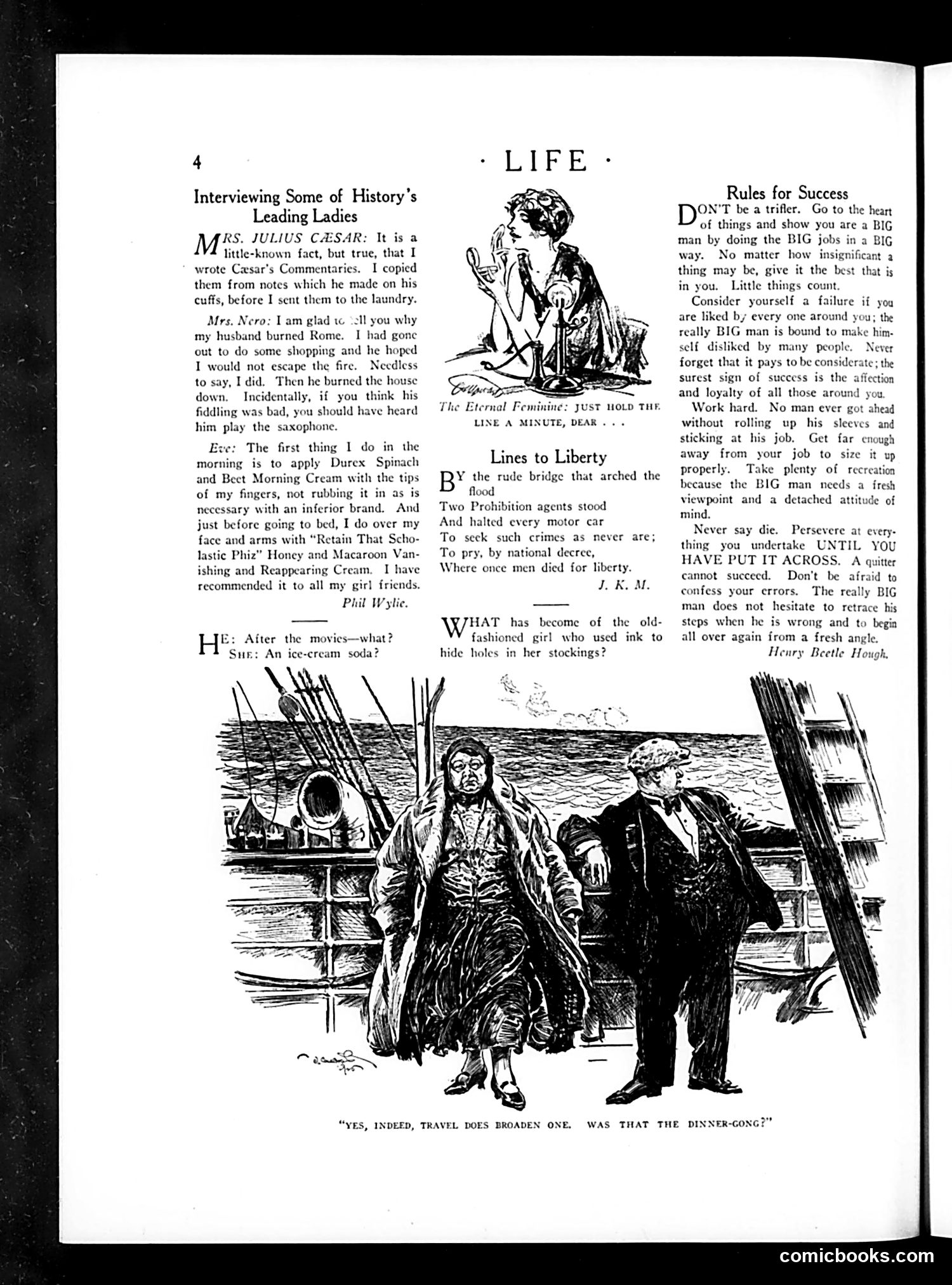 Life — August 27, 1925 — page 6: Life, 1925-08-27
