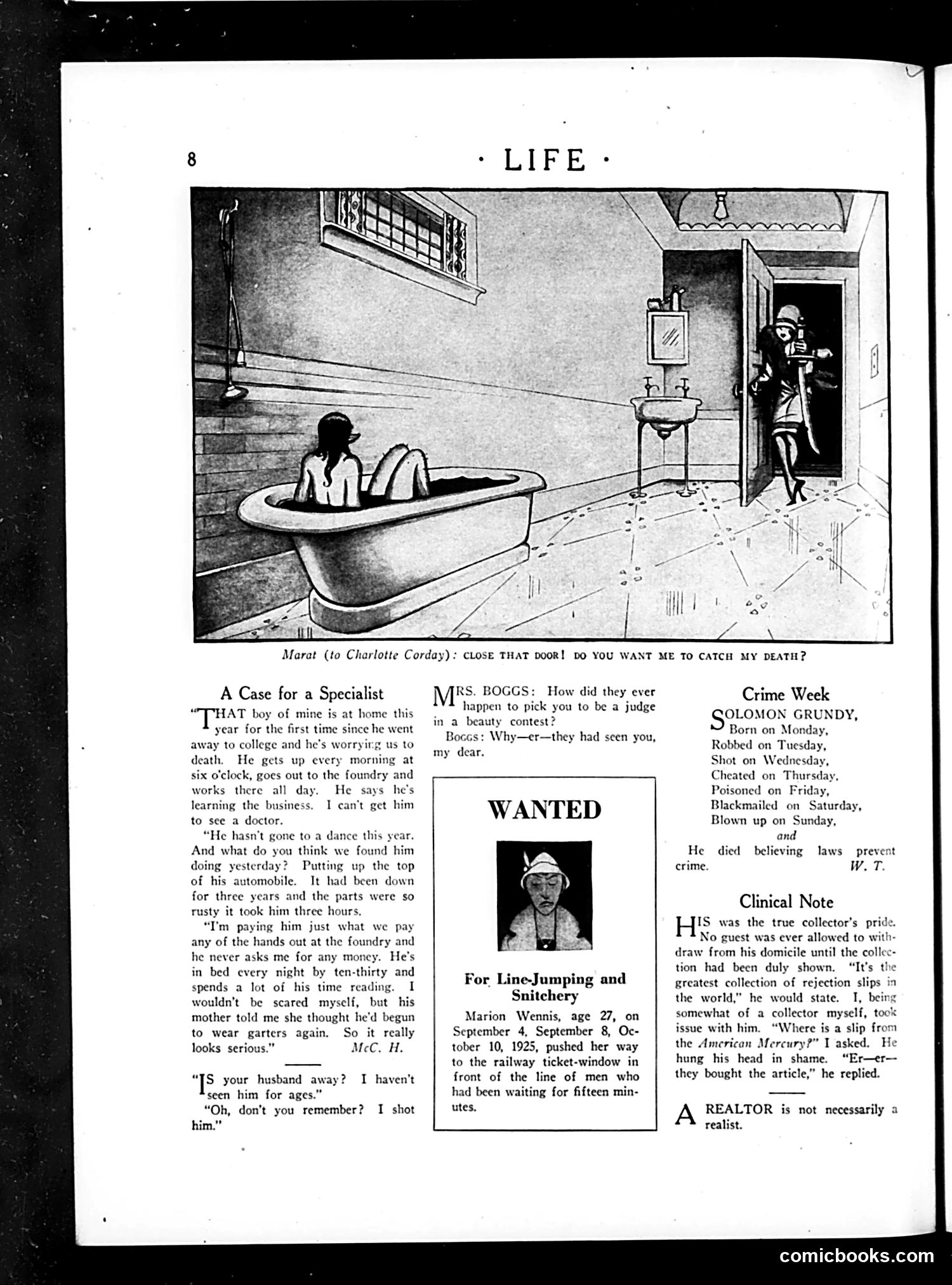 Life — November 5, 1925 — page 10: Life, 1925-11-05