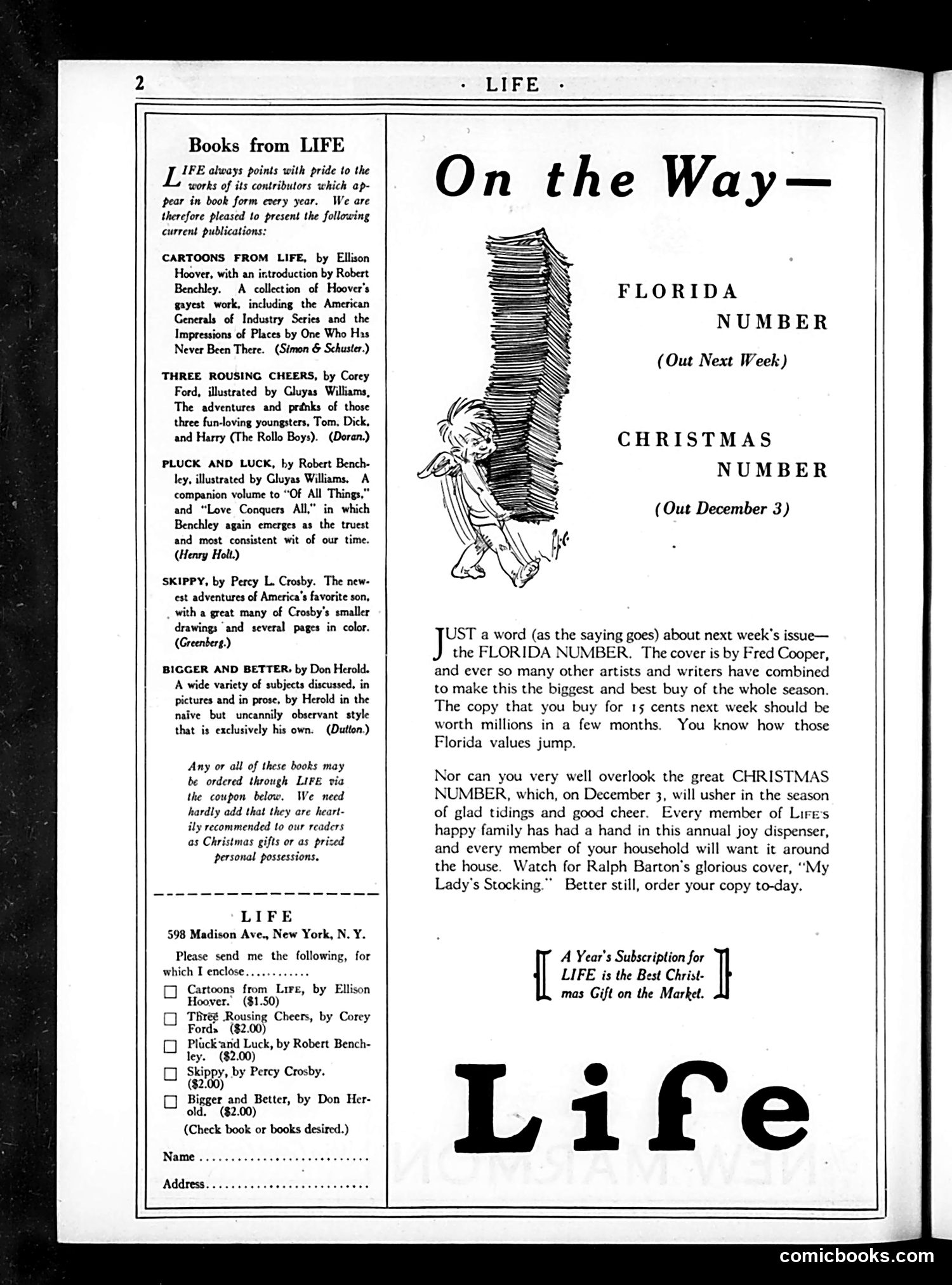 Life — November 19, 1925 — page 4: Life, 1925-11-19