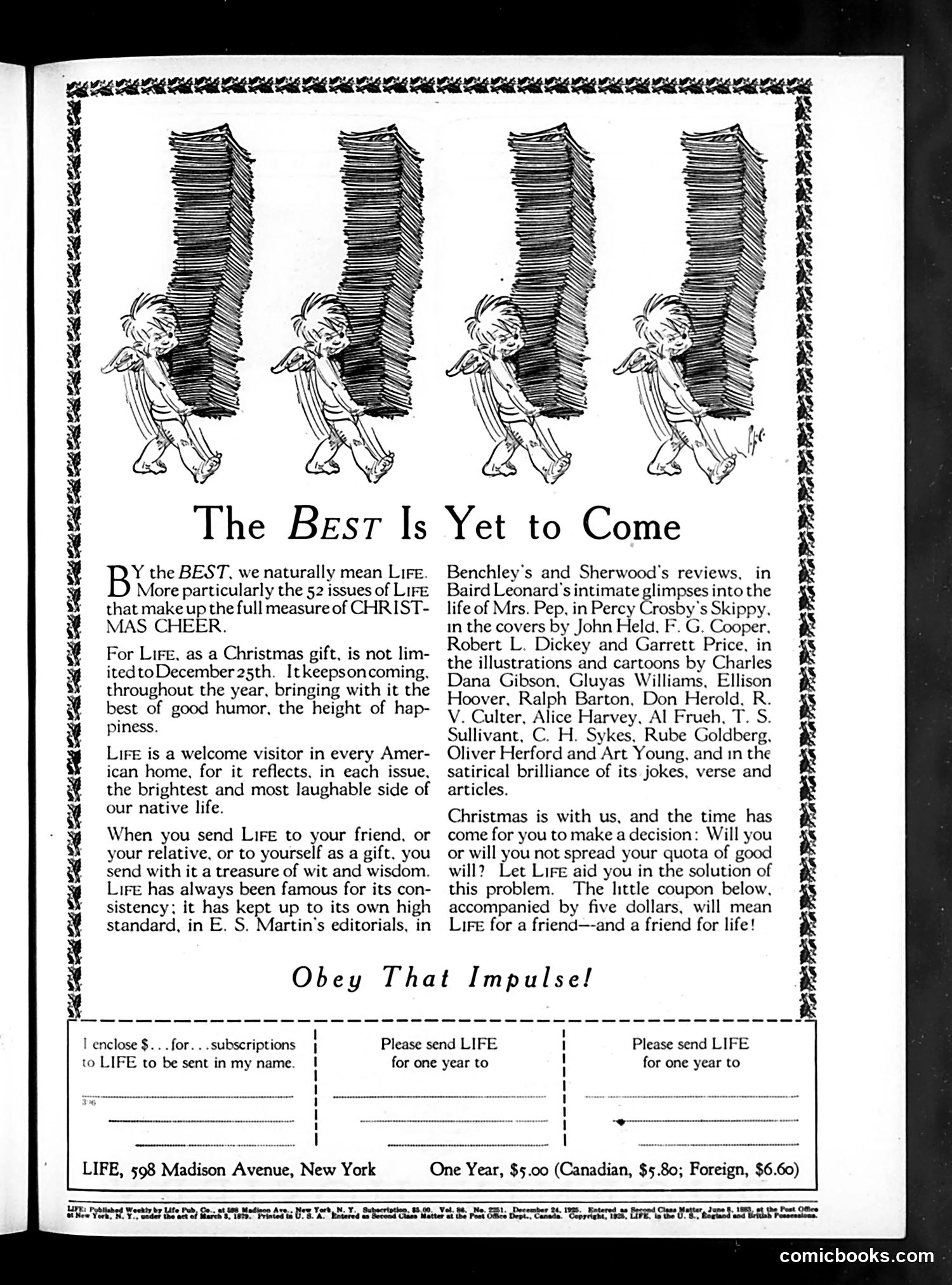 Life — December 25, 1925 — page 3: Life, 1925-12-25