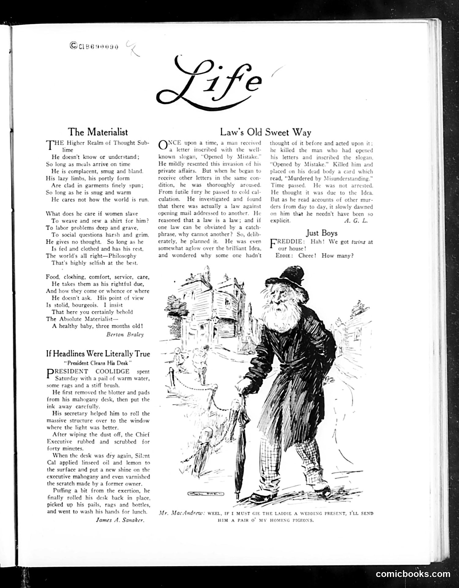 Life — January 14, 1926 — page 7: Life, 1926-01-14