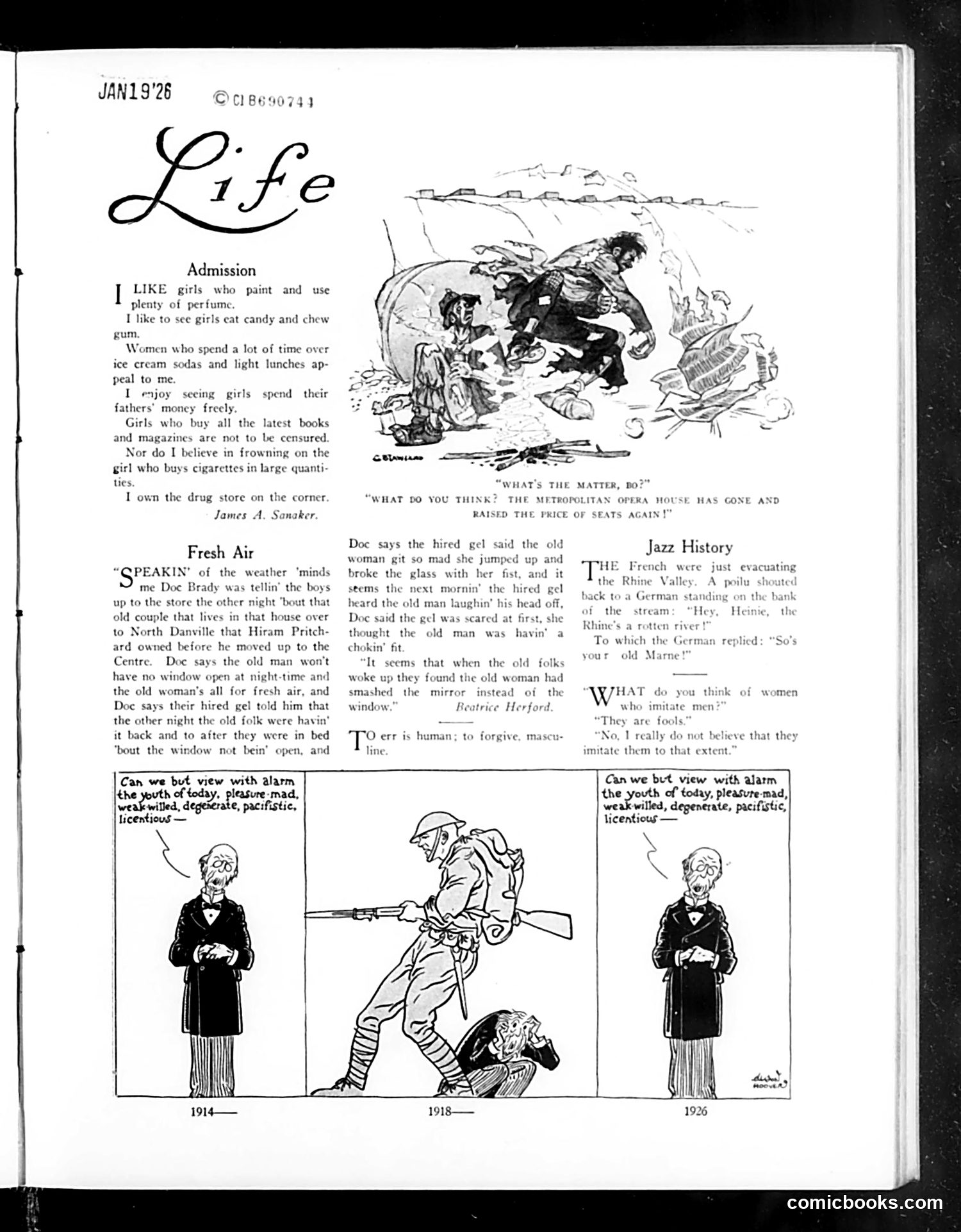 Life — January 21, 1926 — page 5: Life, 1926-01-21