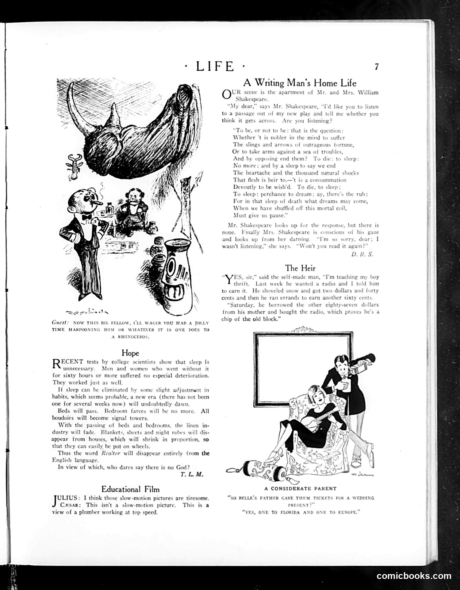 Life — January 21, 1926 — page 9: Life, 1926-01-21