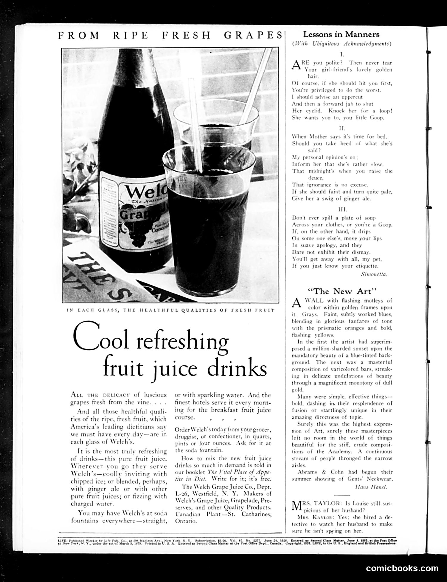 Life — June 24, 1926 — page 4: Life, 1926-06-24