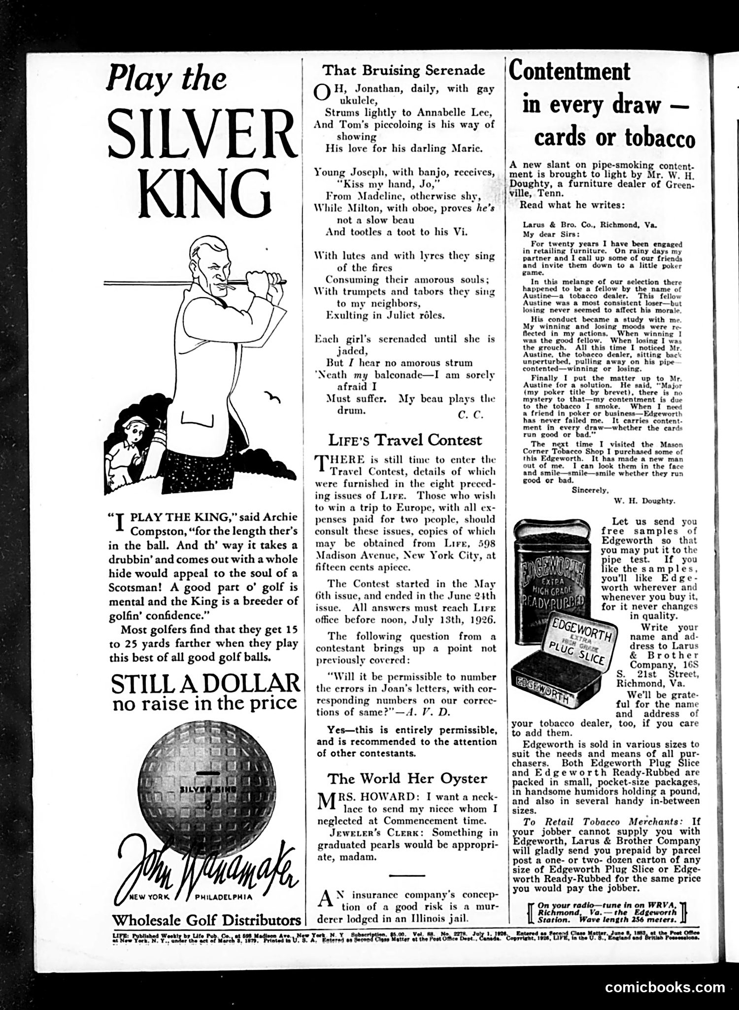 Life — July 1, 1926 — page 4: Life, 1926-07-01