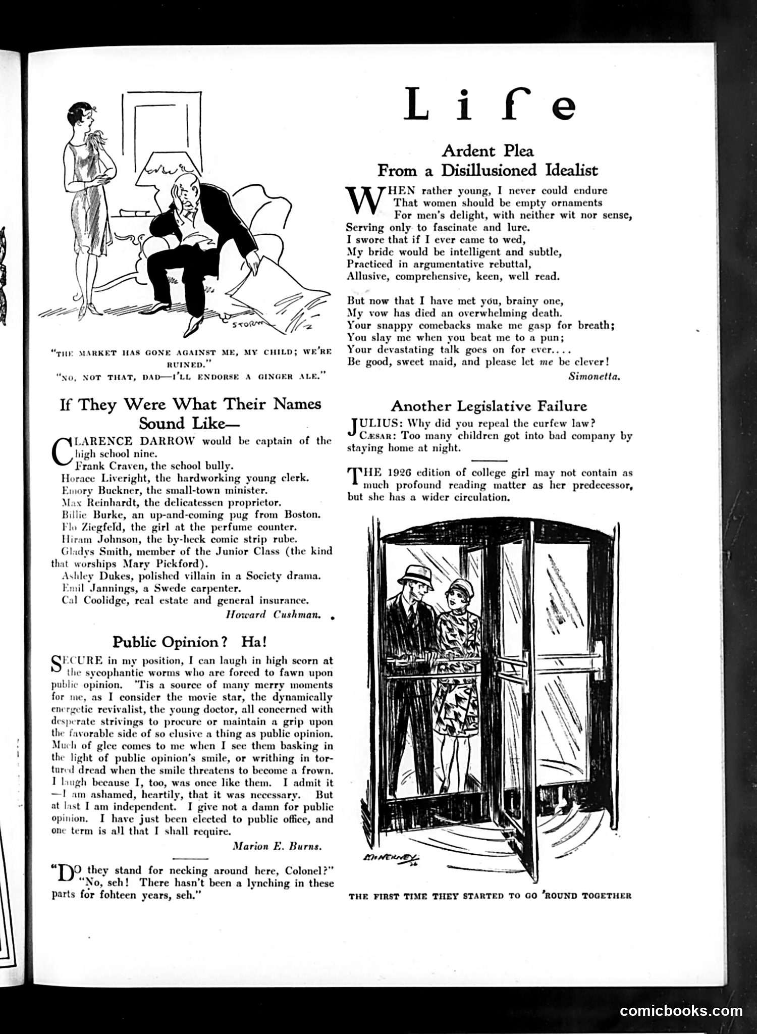 Life — August 12, 1926 — page 5: Life, 1926-08-12