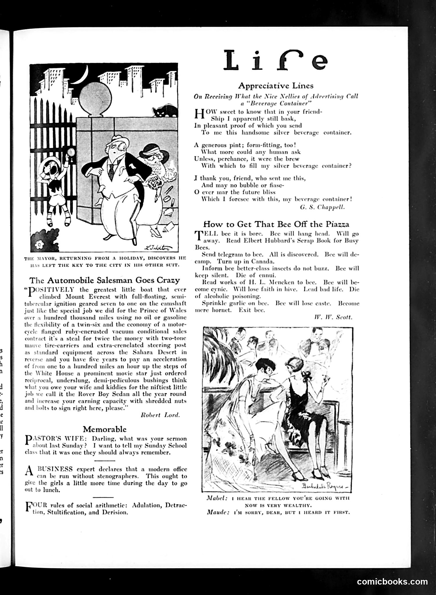 Life — October 14, 1926 — page 9: Life, 1926-10-14