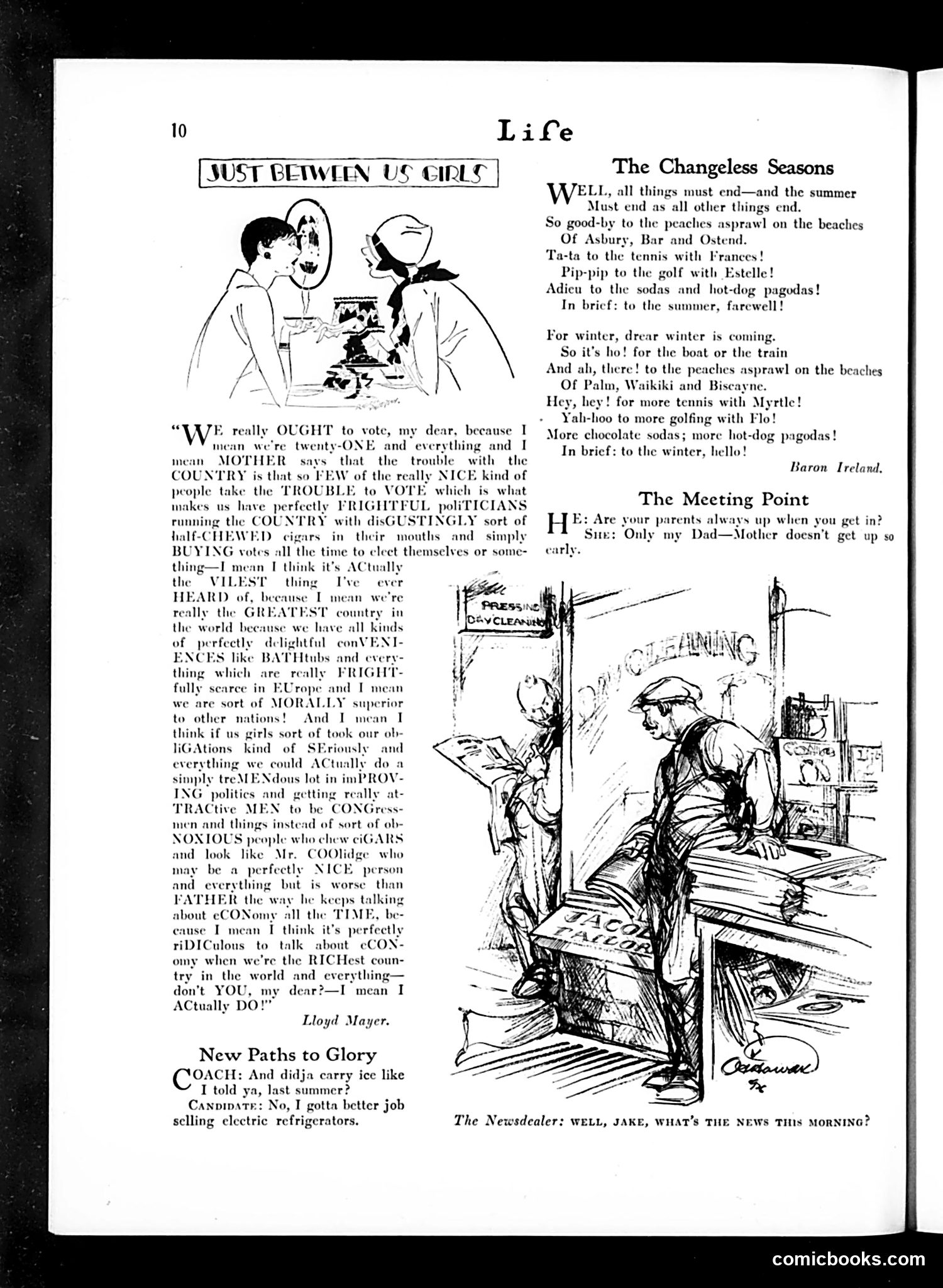 Life — October 14, 1926 — page 12: Life, 1926-10-14