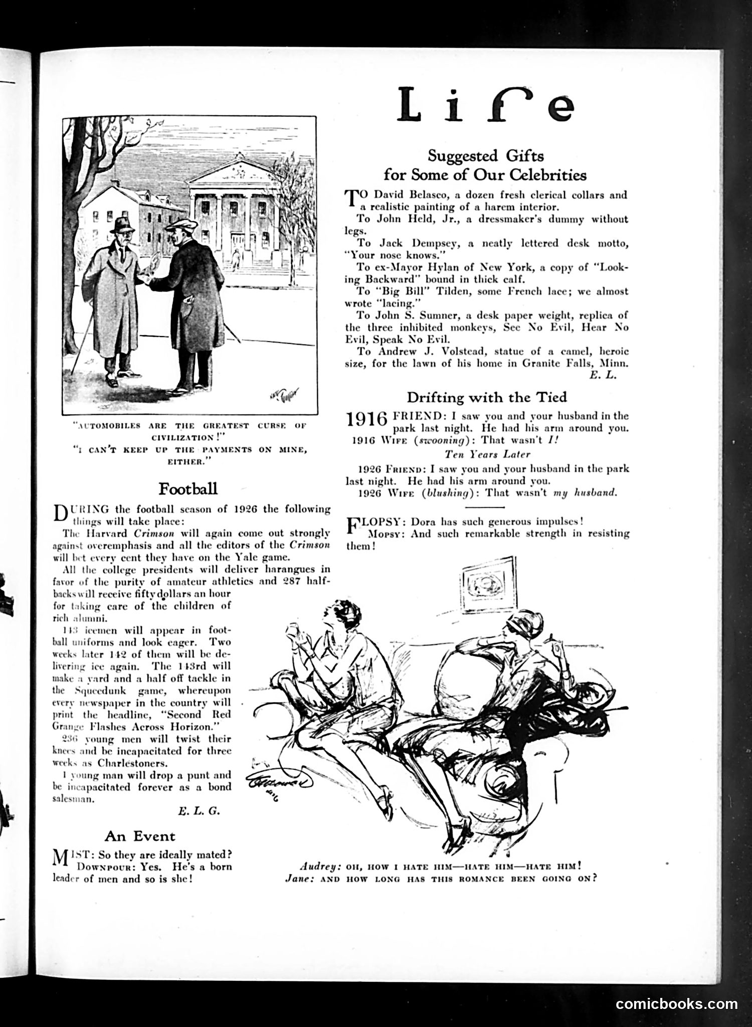 Life — October 21, 1926 — page 9: Life, 1926-10-21