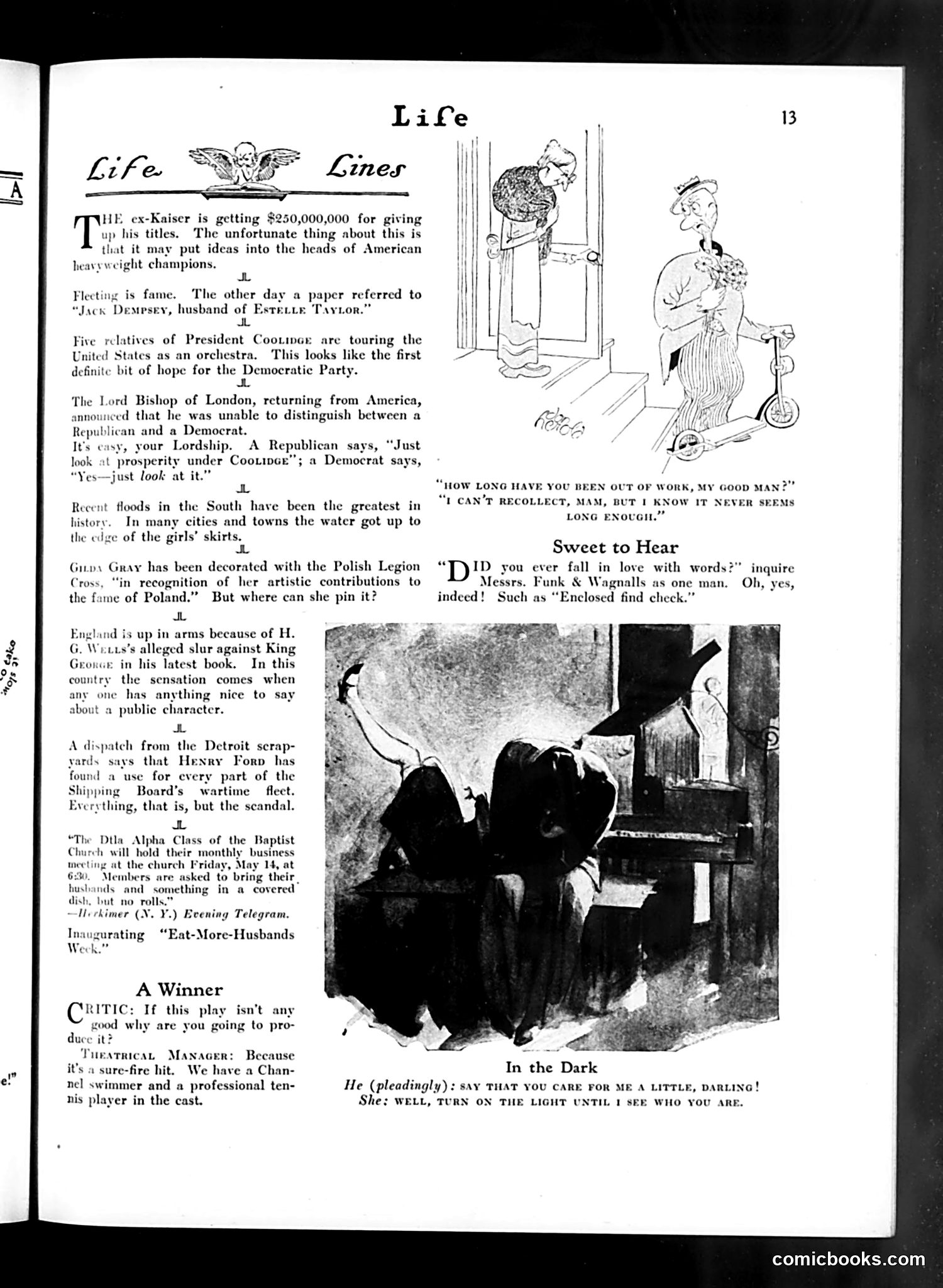 Life — October 21, 1926 — page 15: Life, 1926-10-21