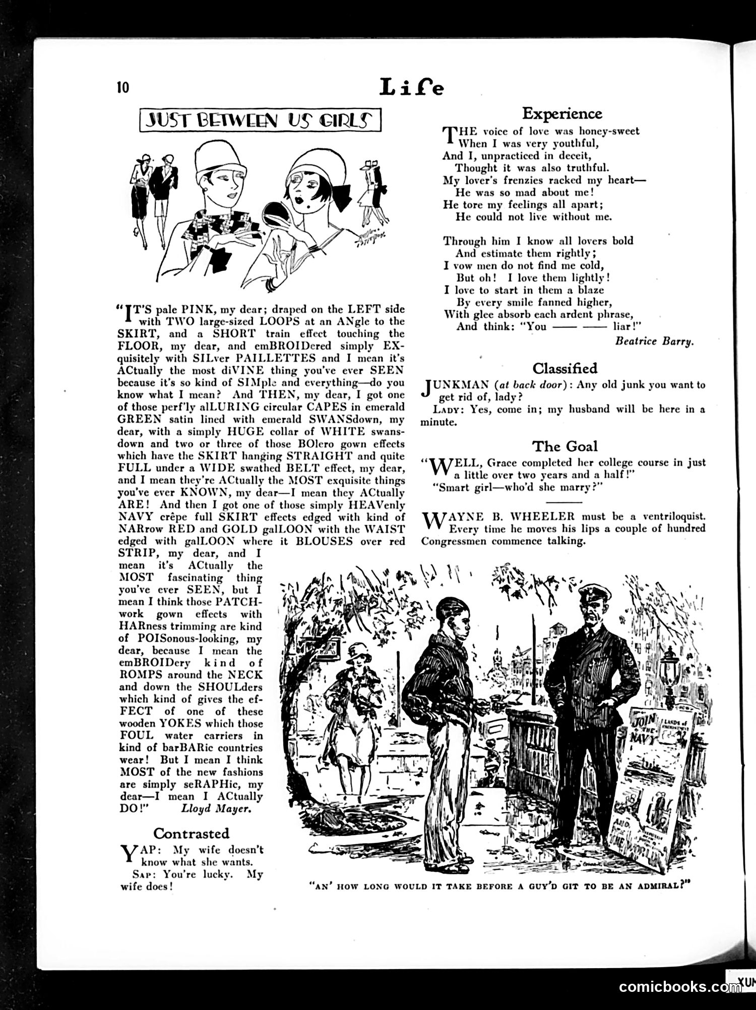 Life — November 25, 1926 — page 12: Life, 1926-11-25