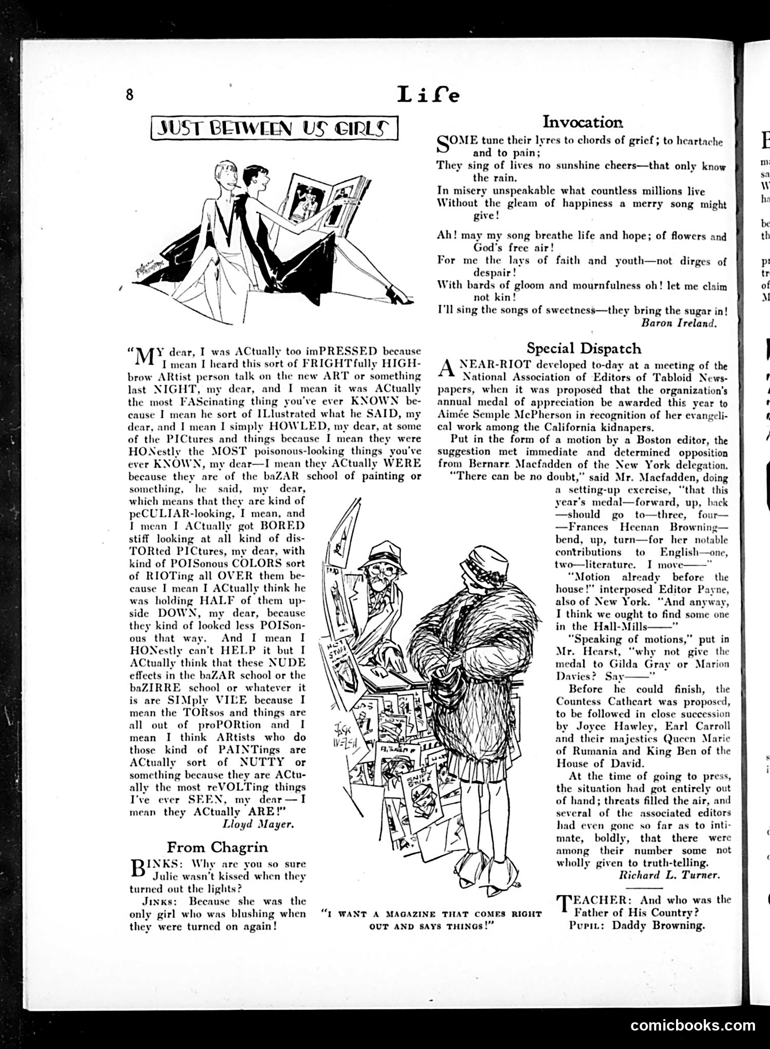 Life — January 6, 1927 — page 10: Life, 1927-01-06