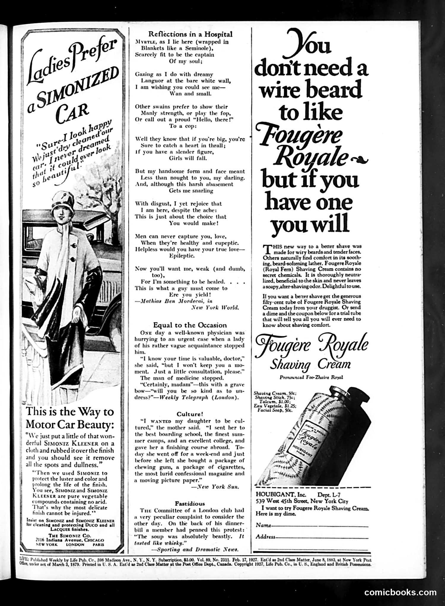 Life — February 17, 1927 — page 3: Life, 1927-02-17