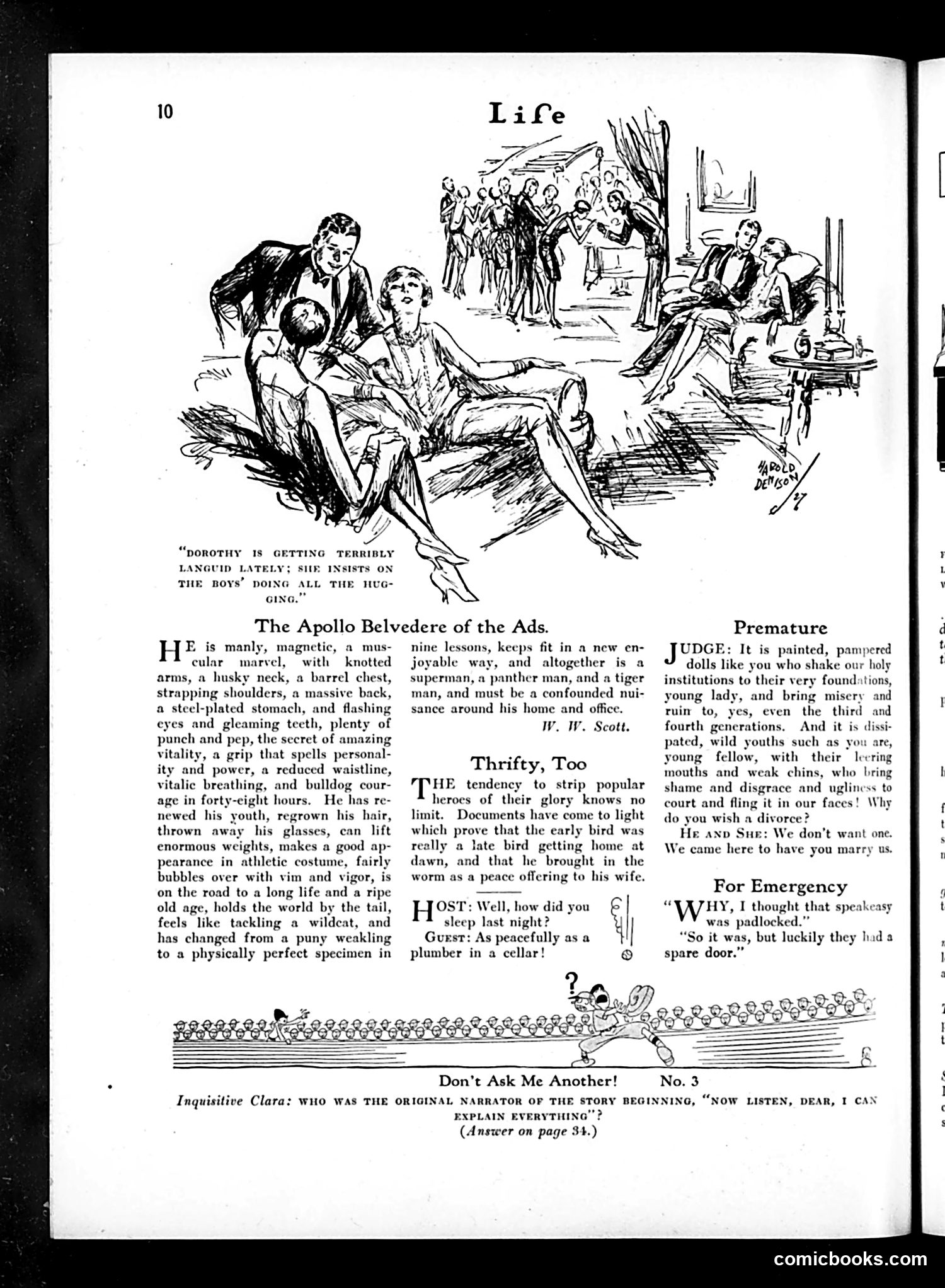 Life — March 24, 1927 — page 12: Life, 1927-03-24
