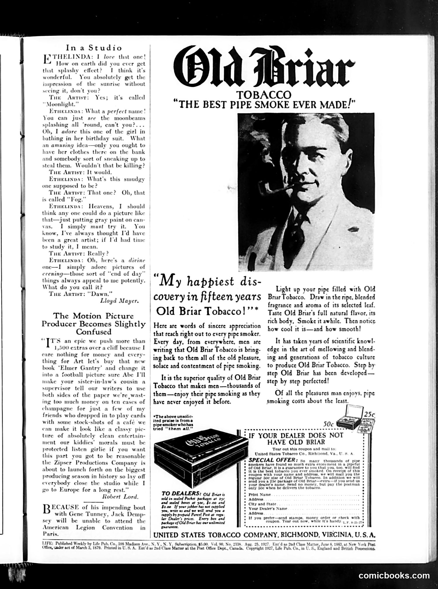 Life — August 25, 1927 — page 3: Life, 1927-08-25