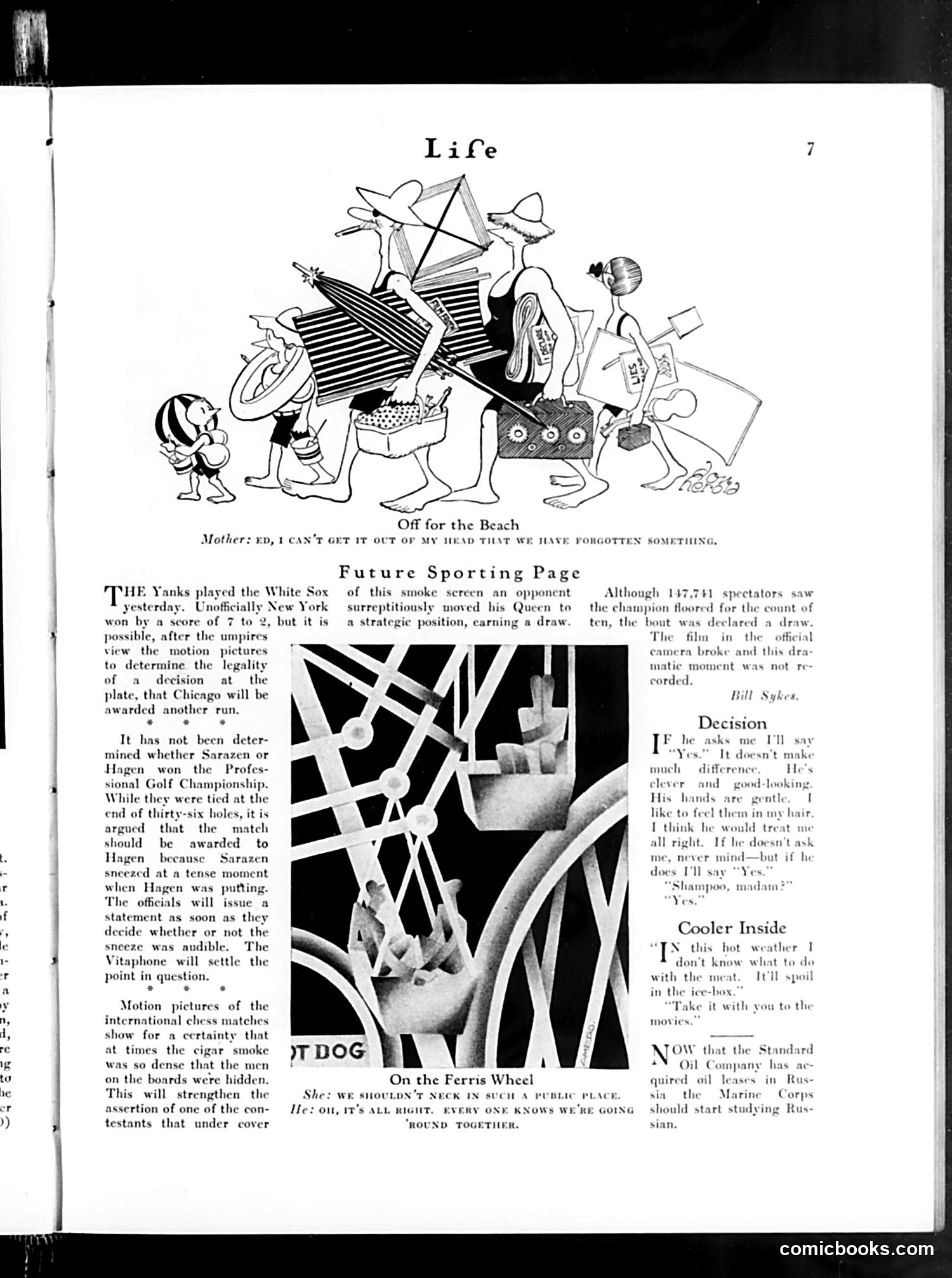 Life — August 25, 1927 — page 9: Life, 1927-08-25