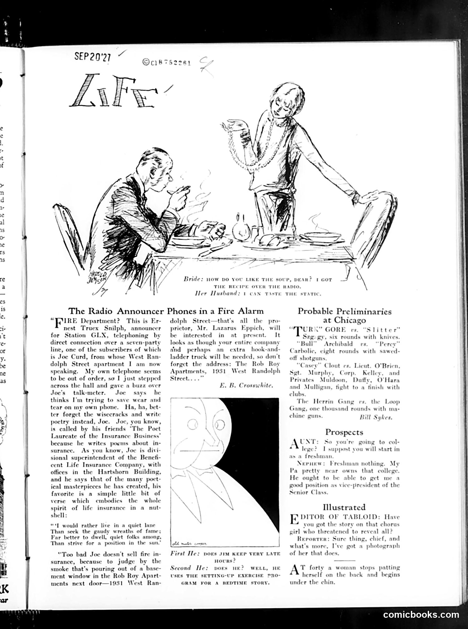 Life — September 22, 1927 — page 7: Life, 1927-09-22