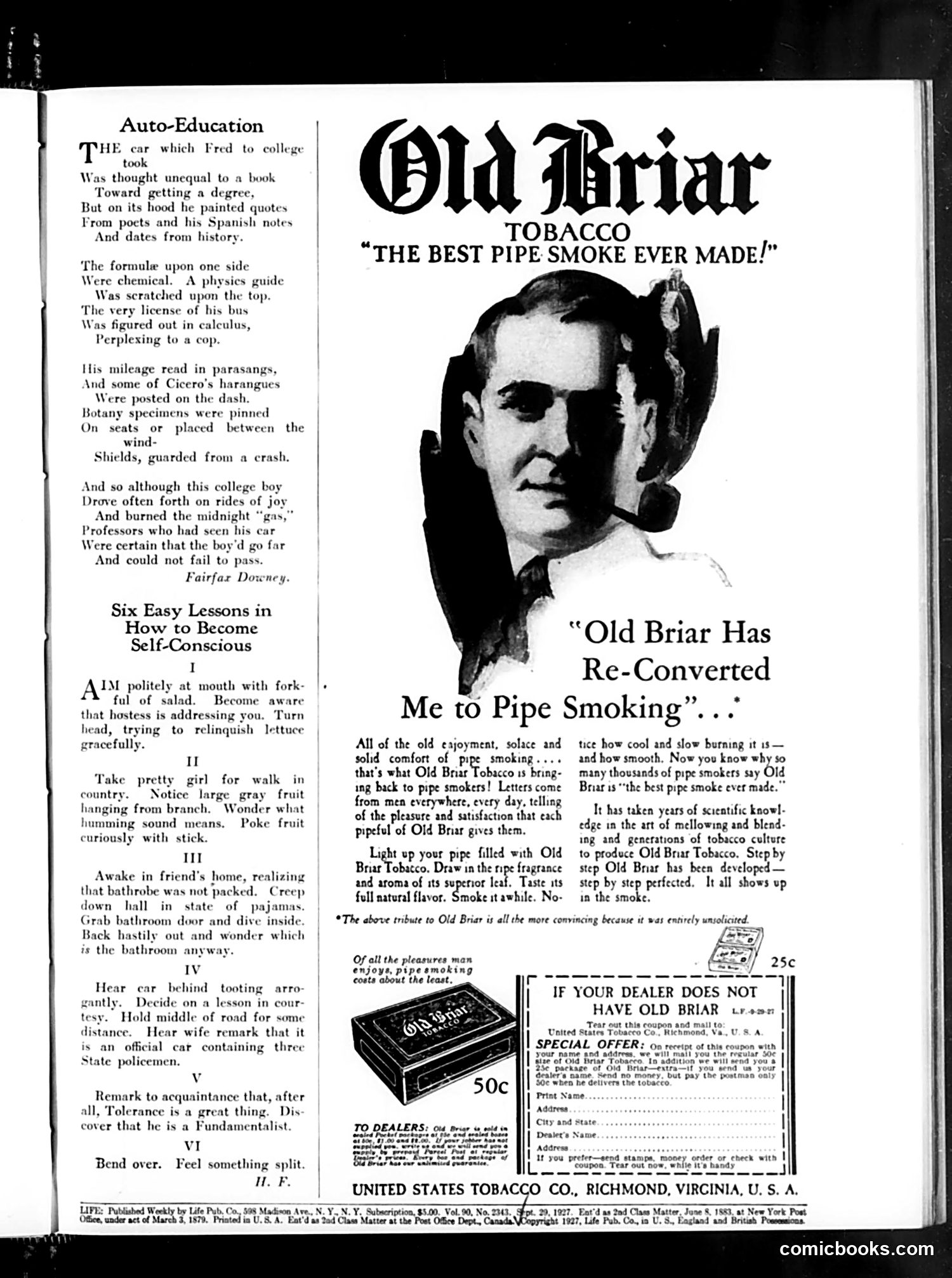 Life — September 29, 1927 — page 3: Life, 1927-09-29