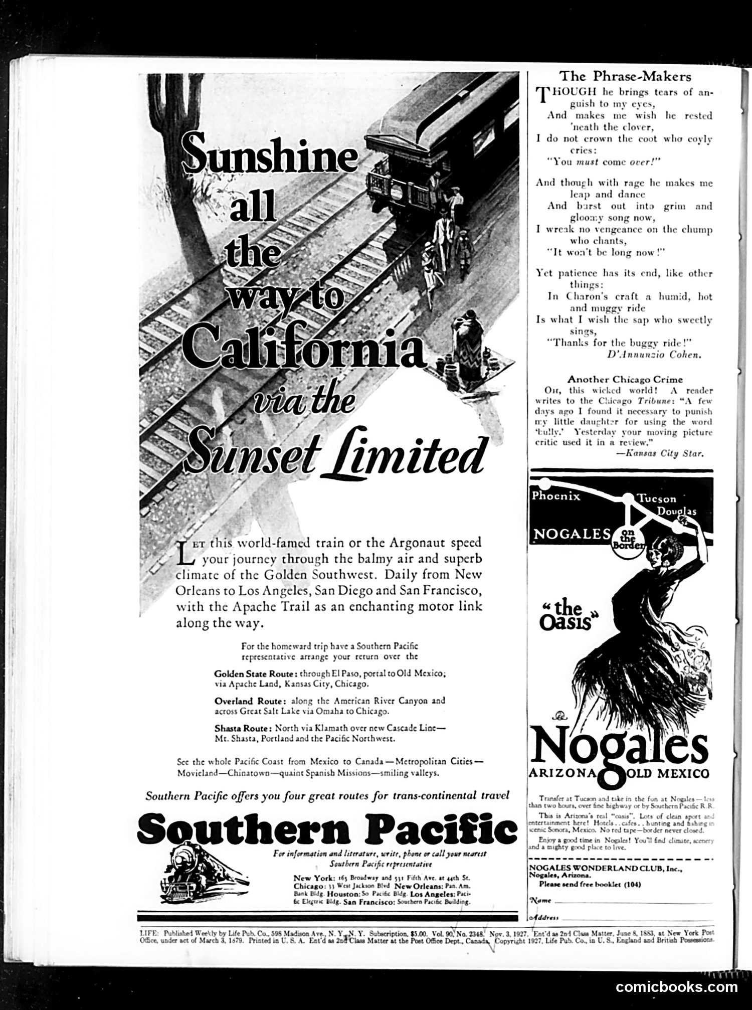 Life — November 3, 1927 — page 4: Life, 1927-11-03